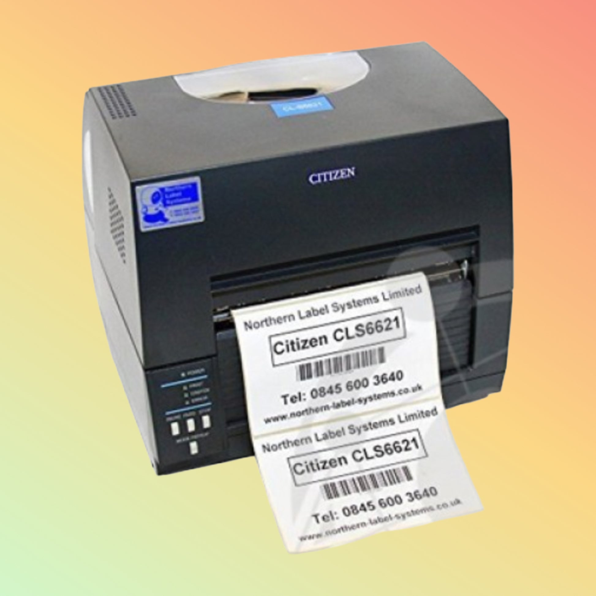 Citizen CL-S6621XL Thermal Transfer and Direct Thermal Printer front view UAE