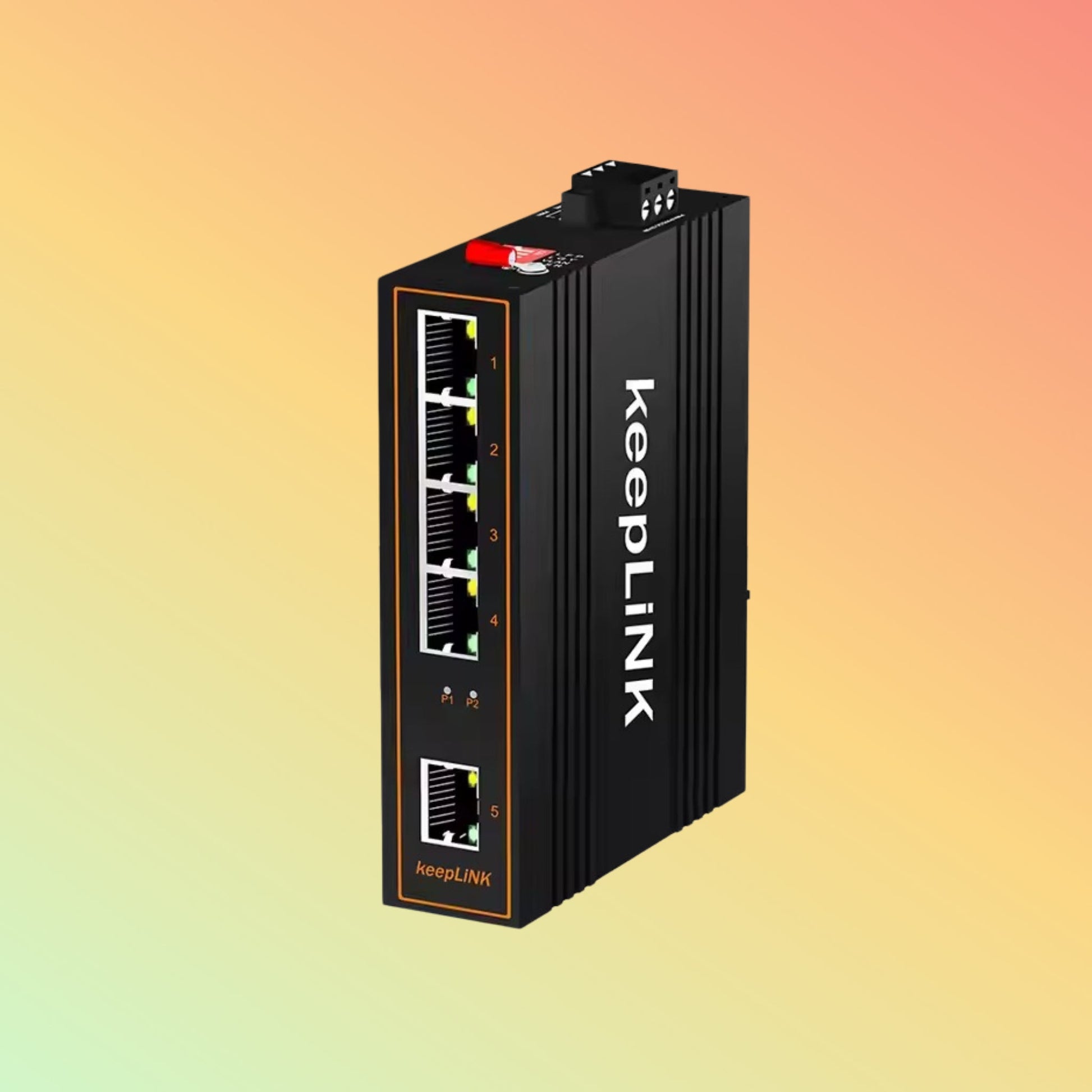Custom Mini Industrial Network Switches Unmanaged Dinrail Outdoor 5 Ports Industrial Gigabit Poe Ethernet Switch for Project - NEOTECH