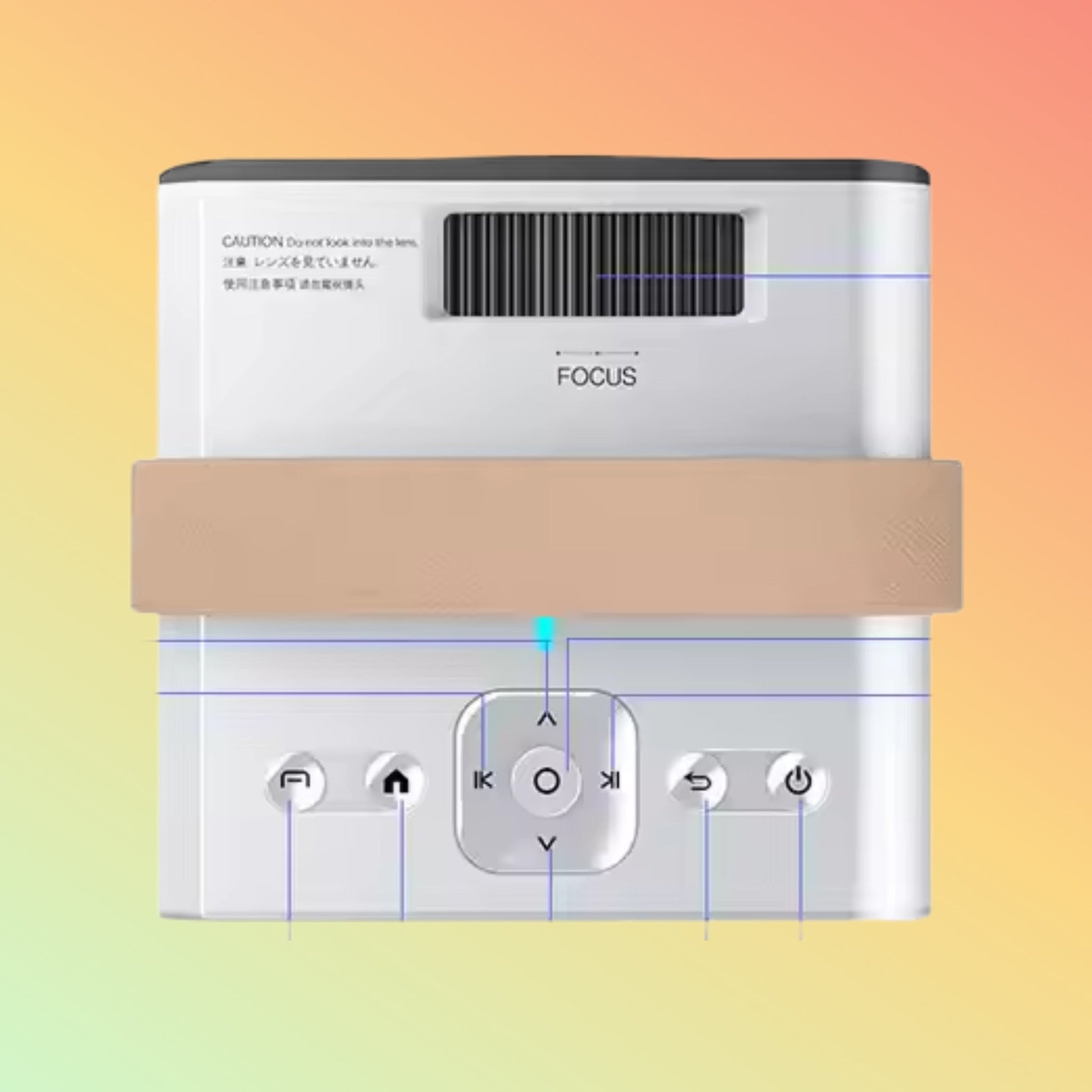CY303 Smart WiFi 3D LED LCD Mini Projector for Home Theater - NEOTECH