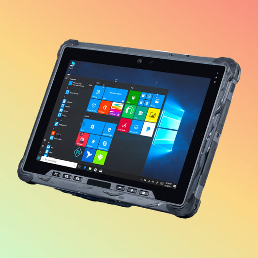 DAYI UW58 Front View: Image of the DAYI UW58 rugged Windows tablet, showcasing its sleek design and high-resolution display.