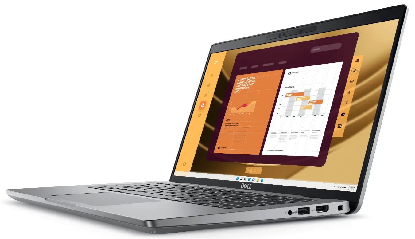 كمبيوتر محمول DELL LATITUDE 5450 (2024) - سلسلة 1 Ultra 7-155U vPro، سعة 16 جيجابايت، قرص SSD سعة 512 جيجابايت، شاشة 14 بوصة FHD