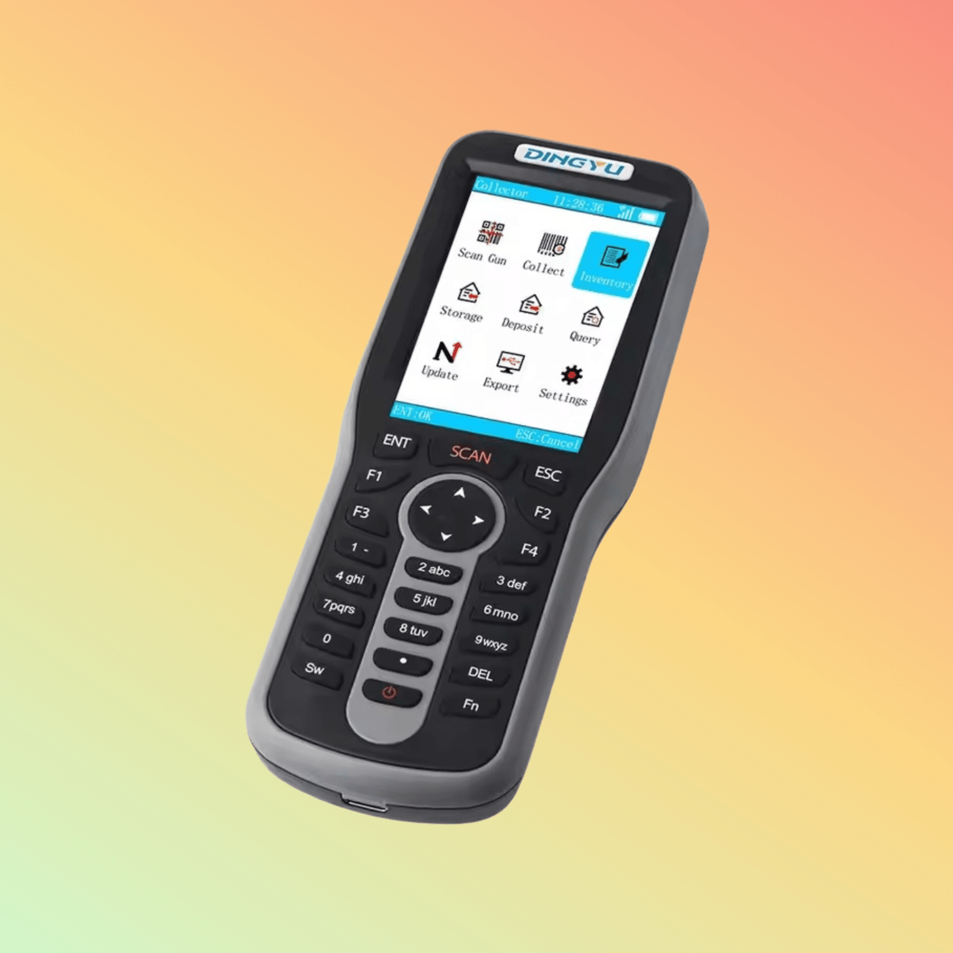 DI9202 - 2D Warehouse High Performance Wireless PDA CMOS 2D Barcode Scanner Data Collector - NEOTECH
