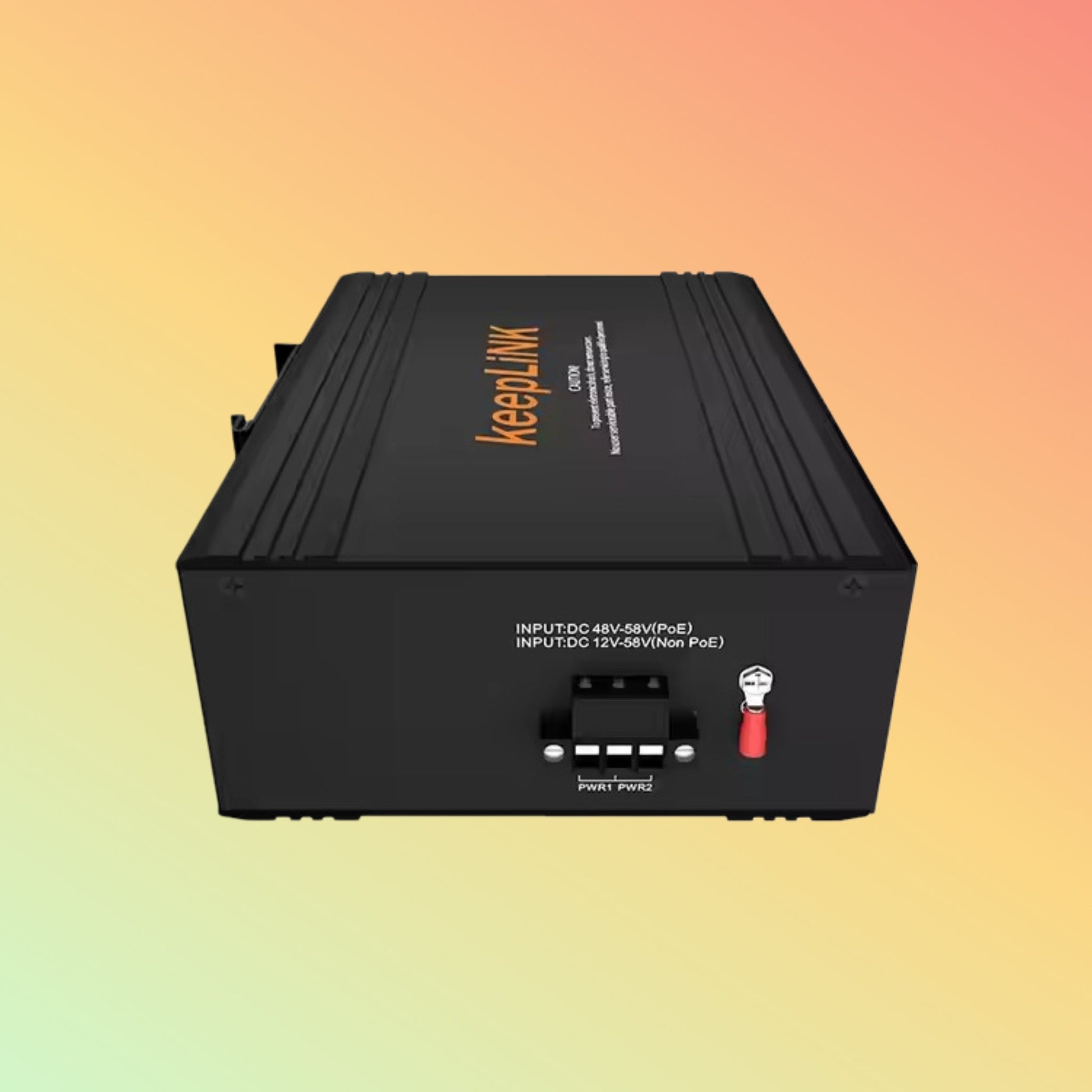 DIN Rail 10/100/1000M Gigabit PoE 8 Port Industrial Media Converter - NEOTECH
