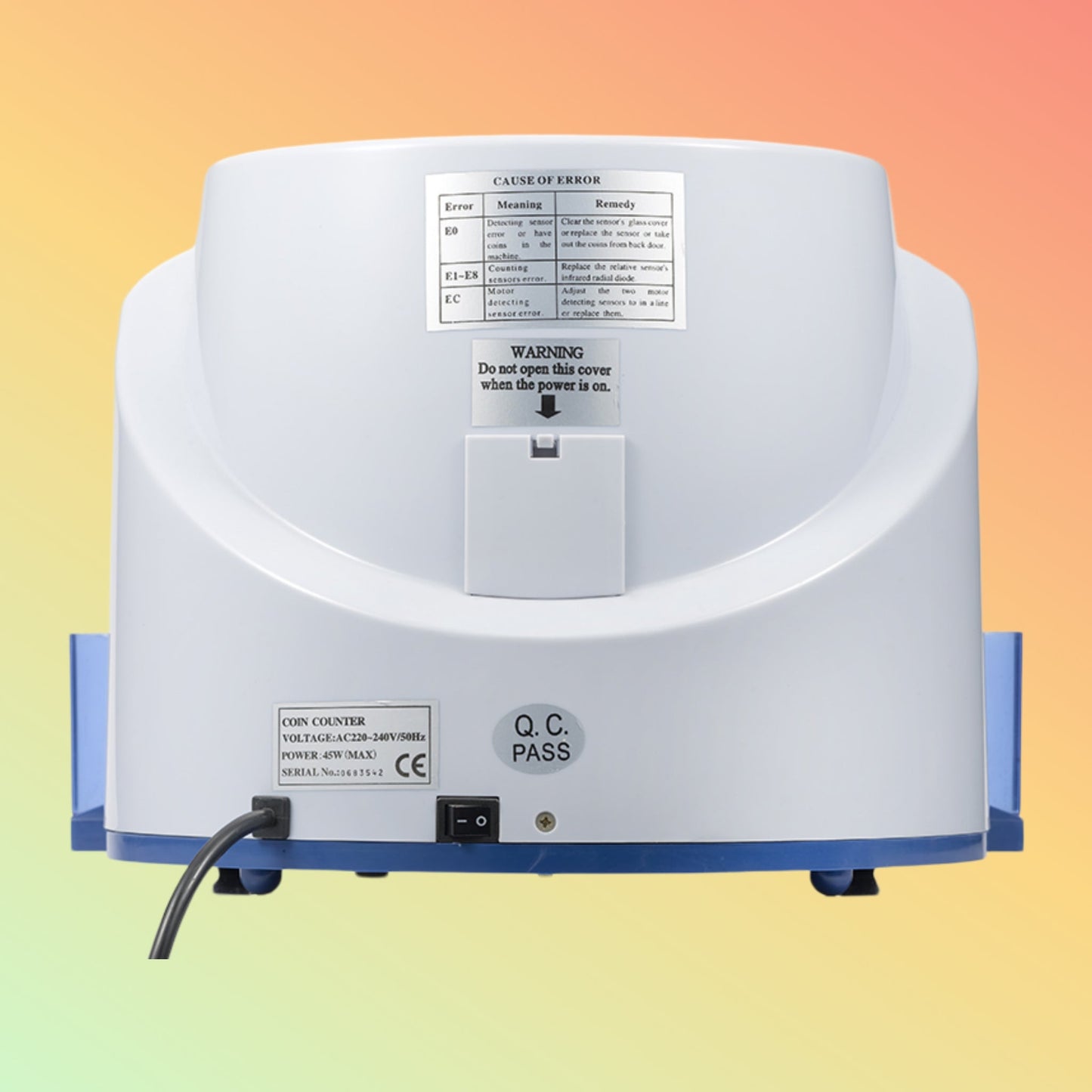 EasyCount EC50 Coin Counter and Sorter - NEOTECH