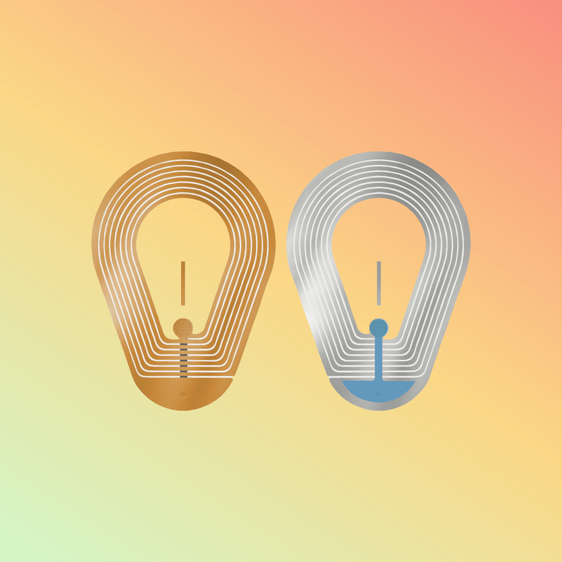 Epowsens RF4056, Custom 8.2MHz Transparent EAS RF Soft Shoe Label, Deactivatable - NEOTECH