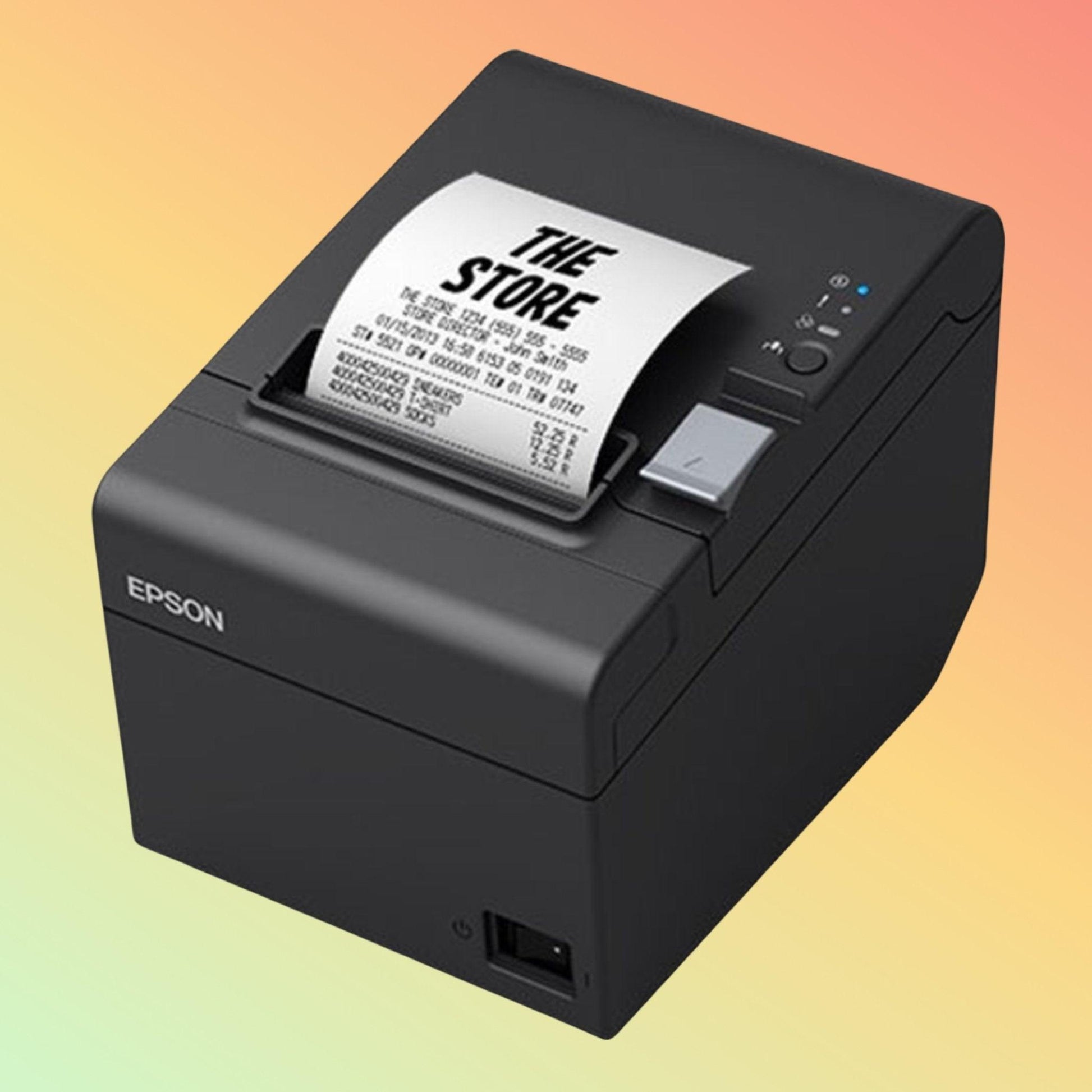 Epson TM-T20III POS receipt printer side view – compact thermal printer black model UAE