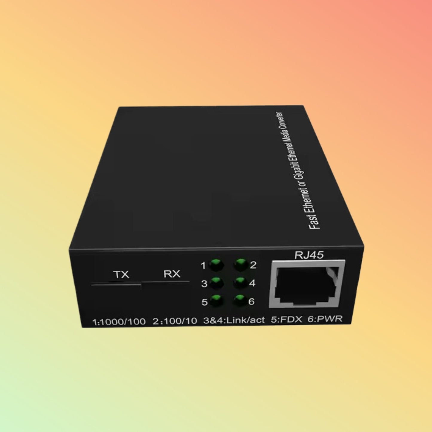 Fiber optic to Ethernet RJ45 Fast Ethernet Media Electrical Optical Converter - NEOTECH