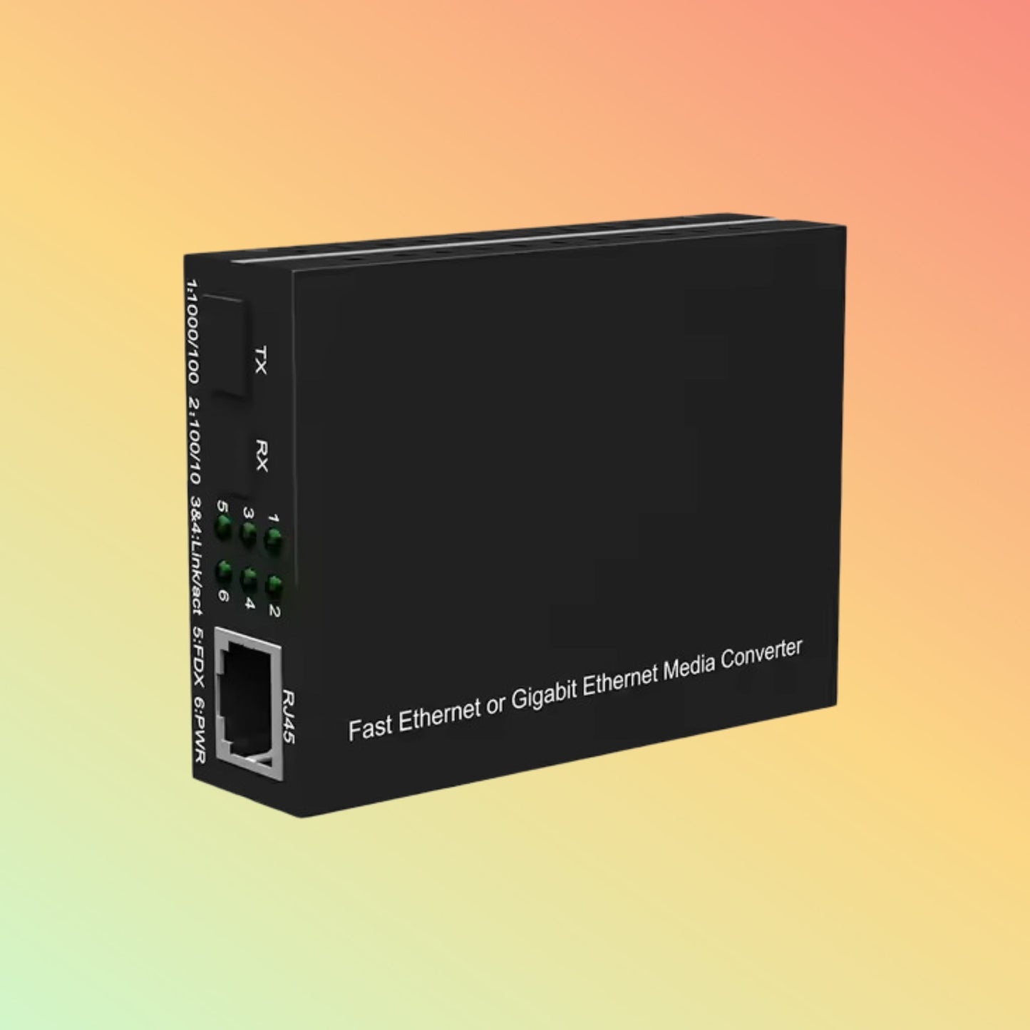Fiber optic to Ethernet RJ45 Fast Ethernet Media Electrical Optical Converter - NEOTECH