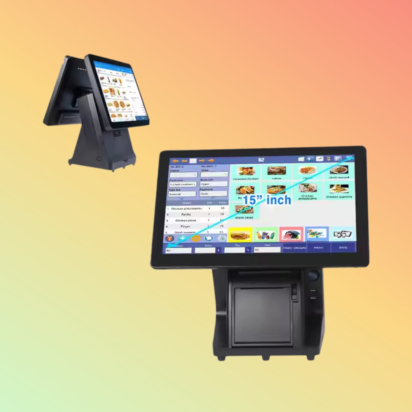 Geesung 15 Inch 15.6 Inch POS System Dual Screen - NEOTECH
