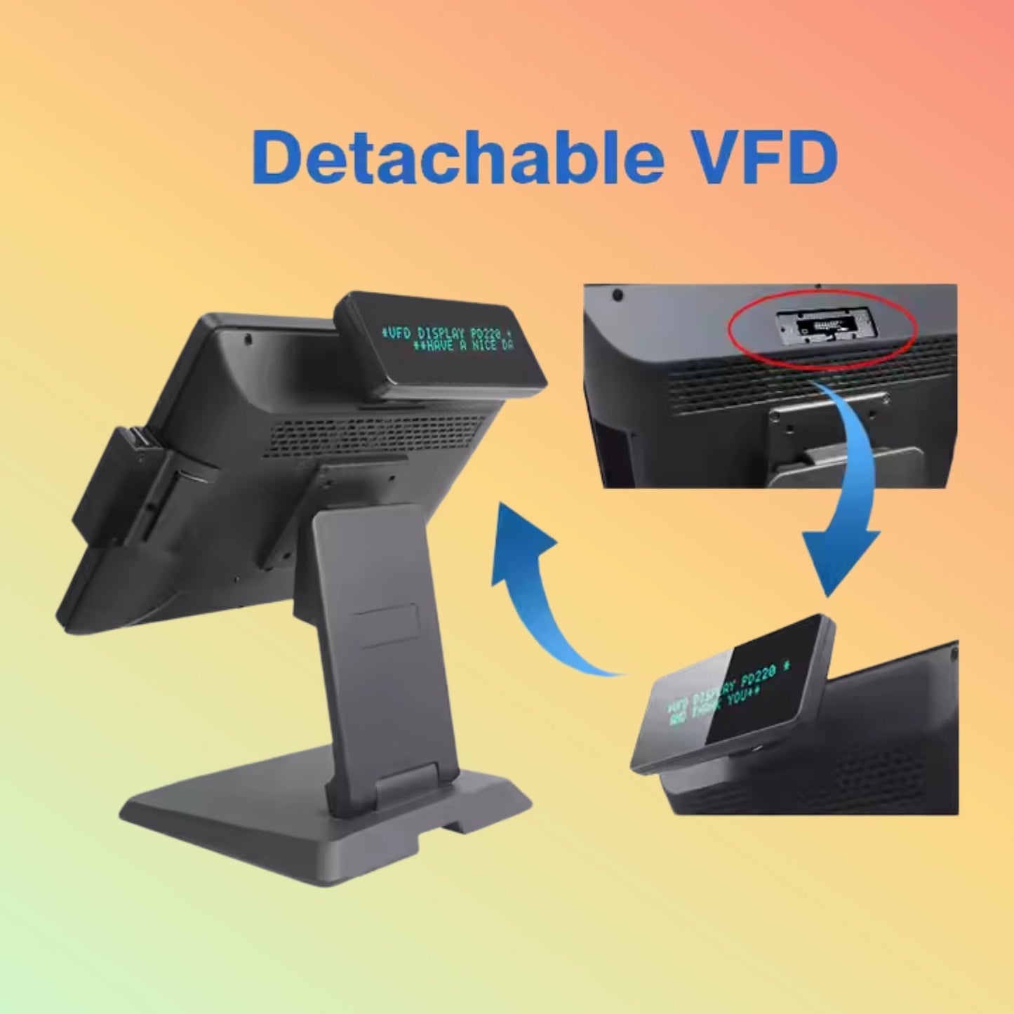 Geesung 15 Inch All Aluminum Alloy Windows Touch POS System - NEOTECH