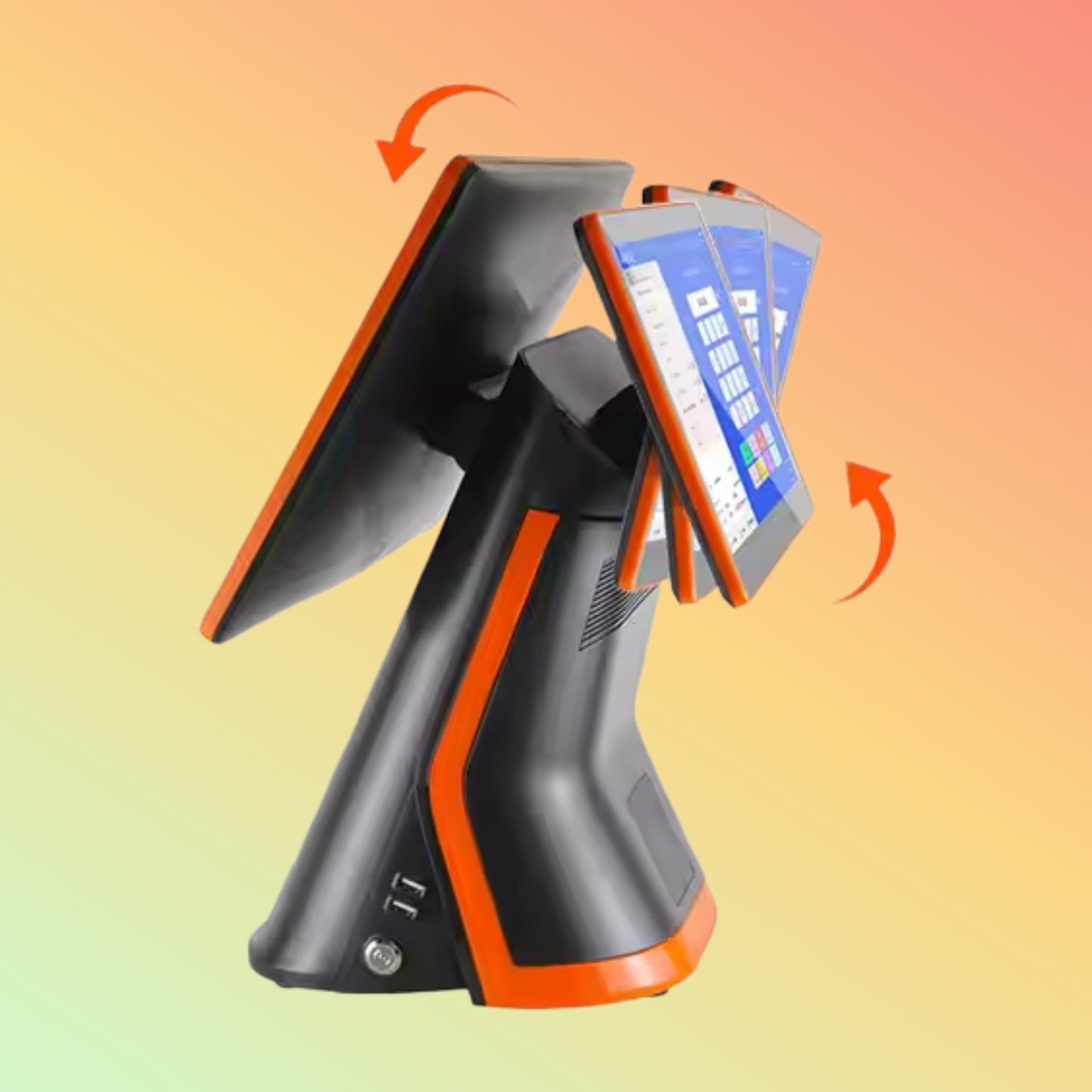 Geesung 15/15.6" Dual Screen Android POS System: All - in - One Terminal - NEOTECH