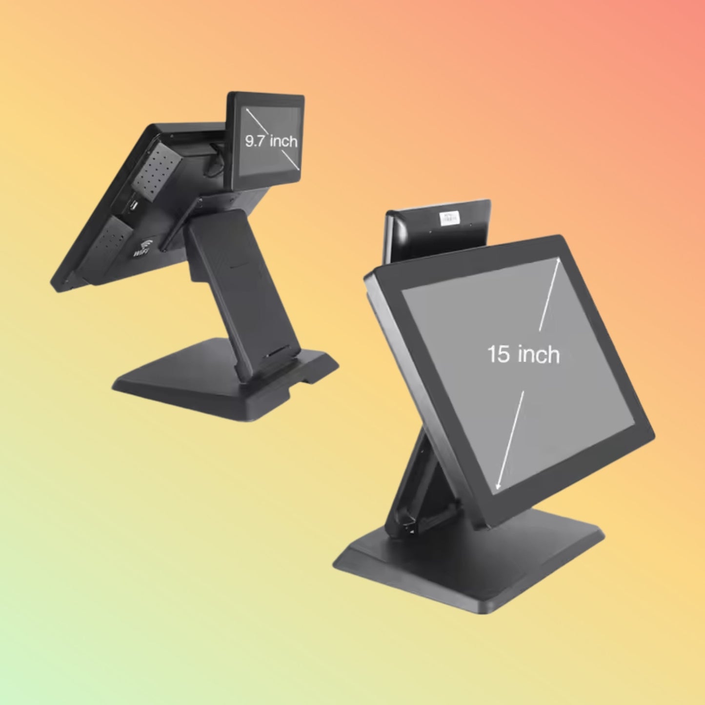 Geesung 15.6" Dual Screen Windows All - in - One Touch POS System - NEOTECH