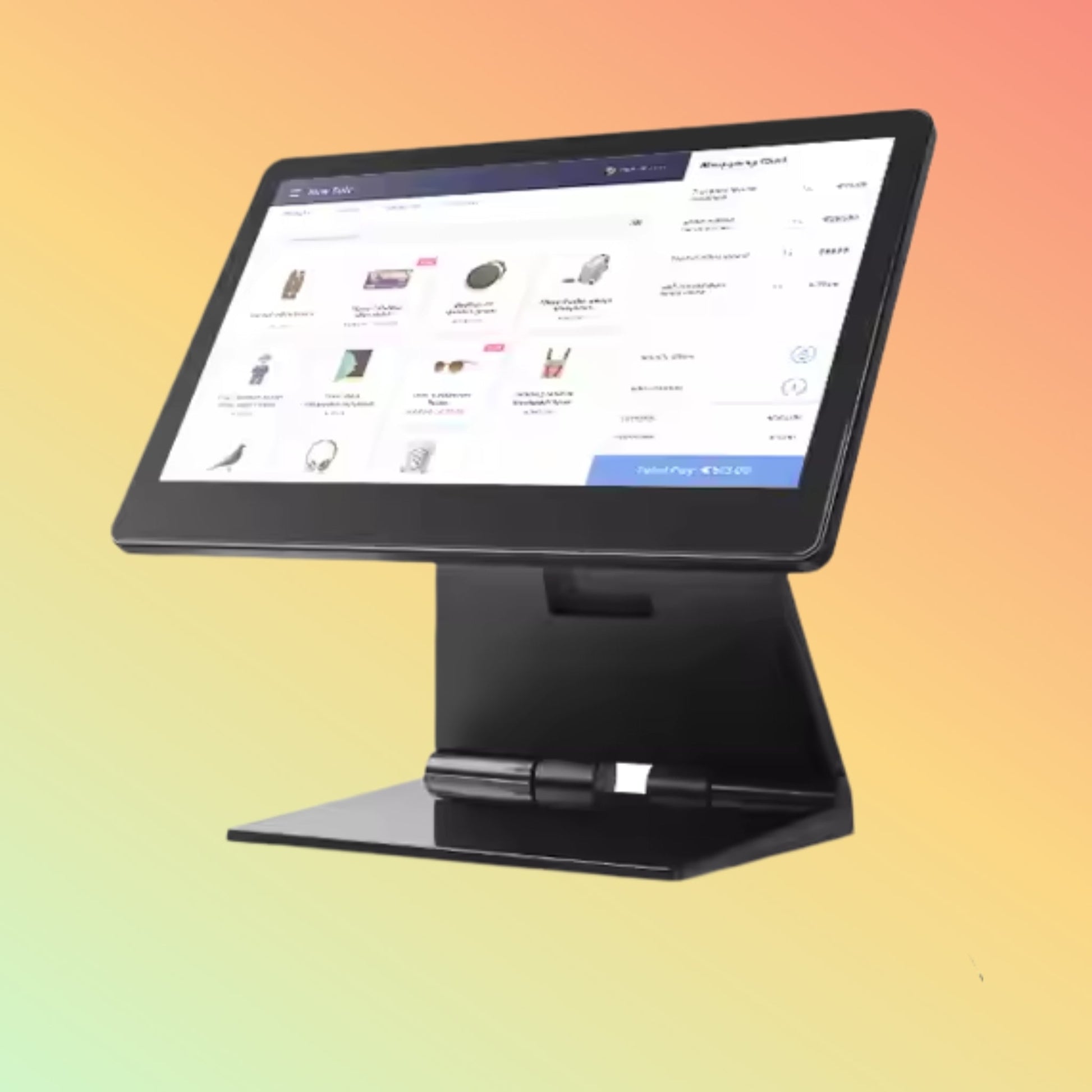 Geesung 15inch All in One POS System Set PC Windows Cash Register Restaurant of Sale Systems - NEOTECH