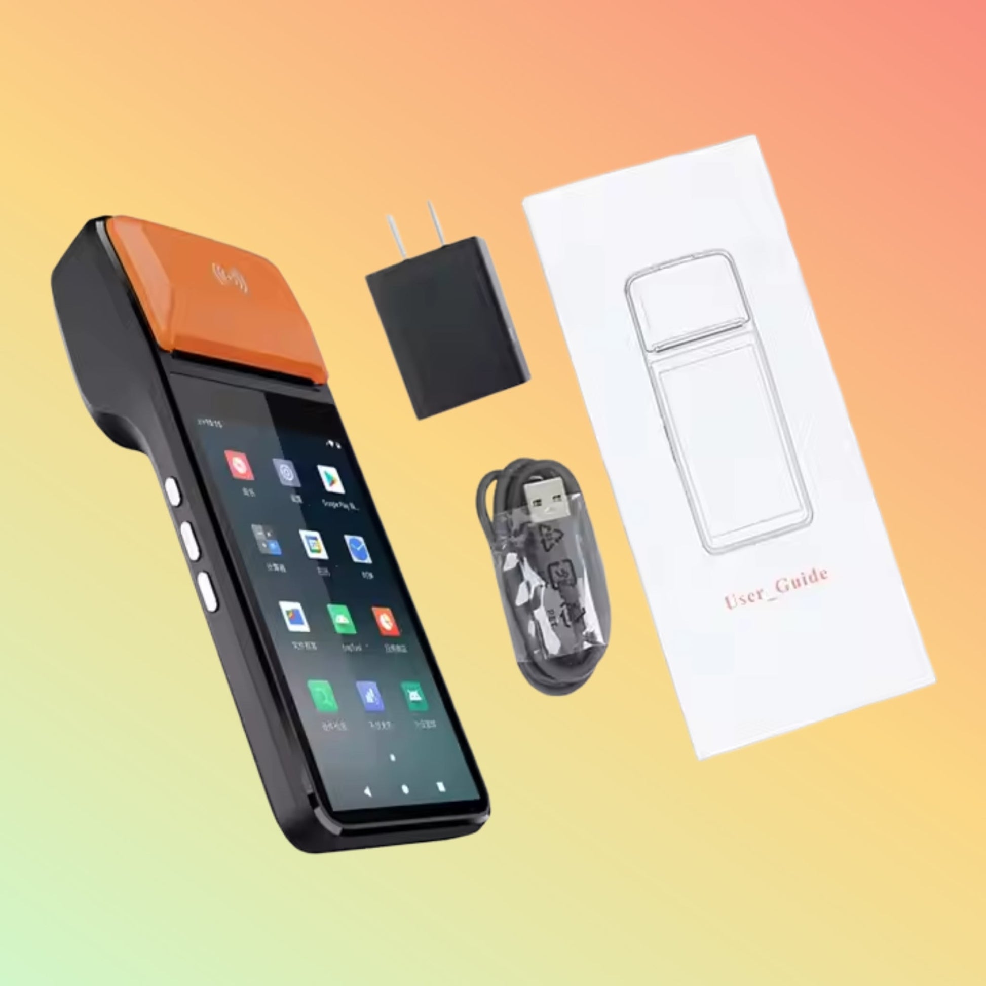Geesung 4 - Core WiFi BT 4.0 Handheld Android POS with 58mm Printer & Scanner - NEOTECH