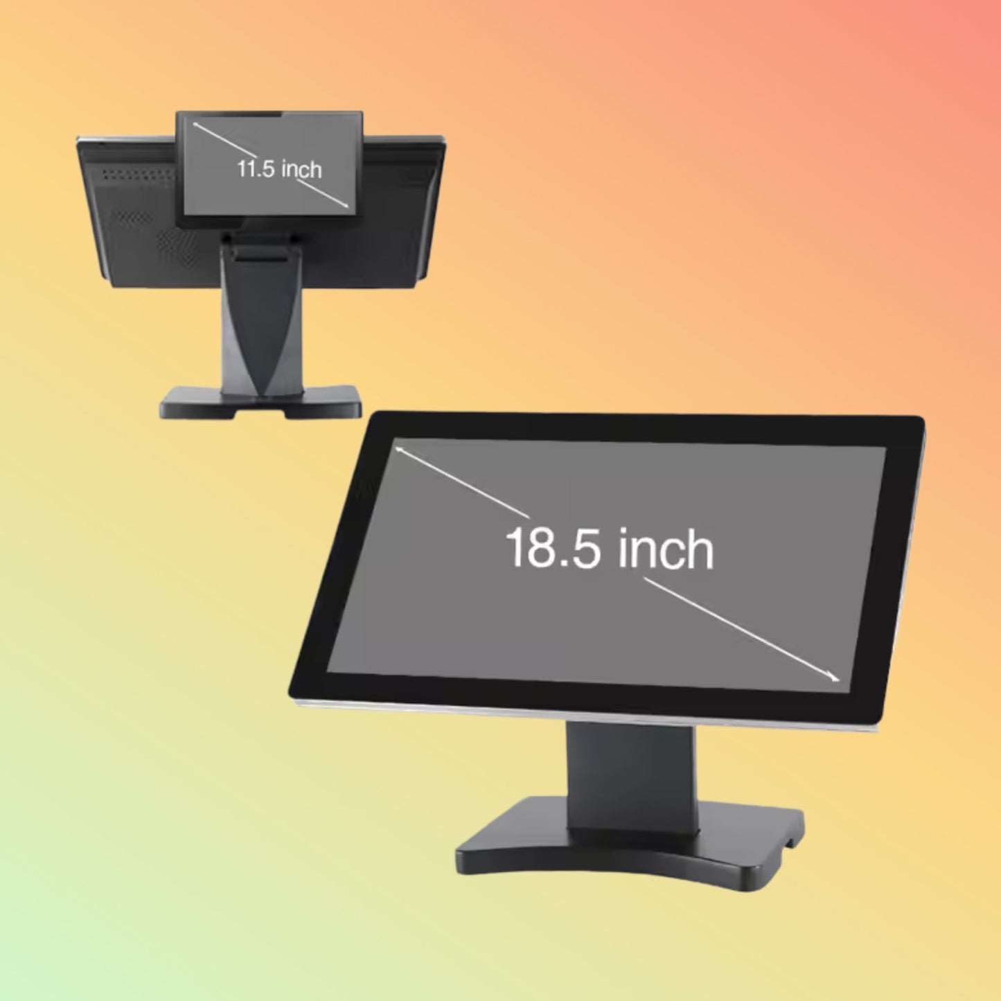 Geesung Dual Screen 18.5" All - in - One Cash Register POS Terminal - NEOTECH