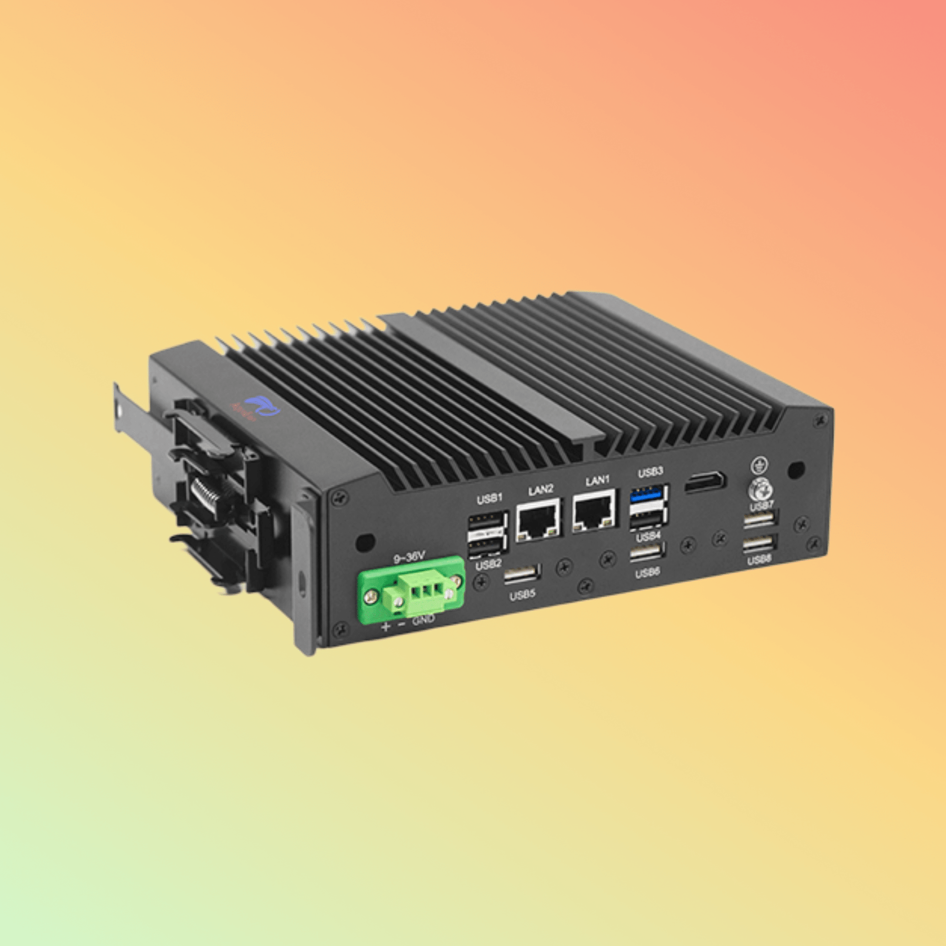 Geshem Intel J1900 Fanless Box PC Support DIN Rail Mount - NEOTECH