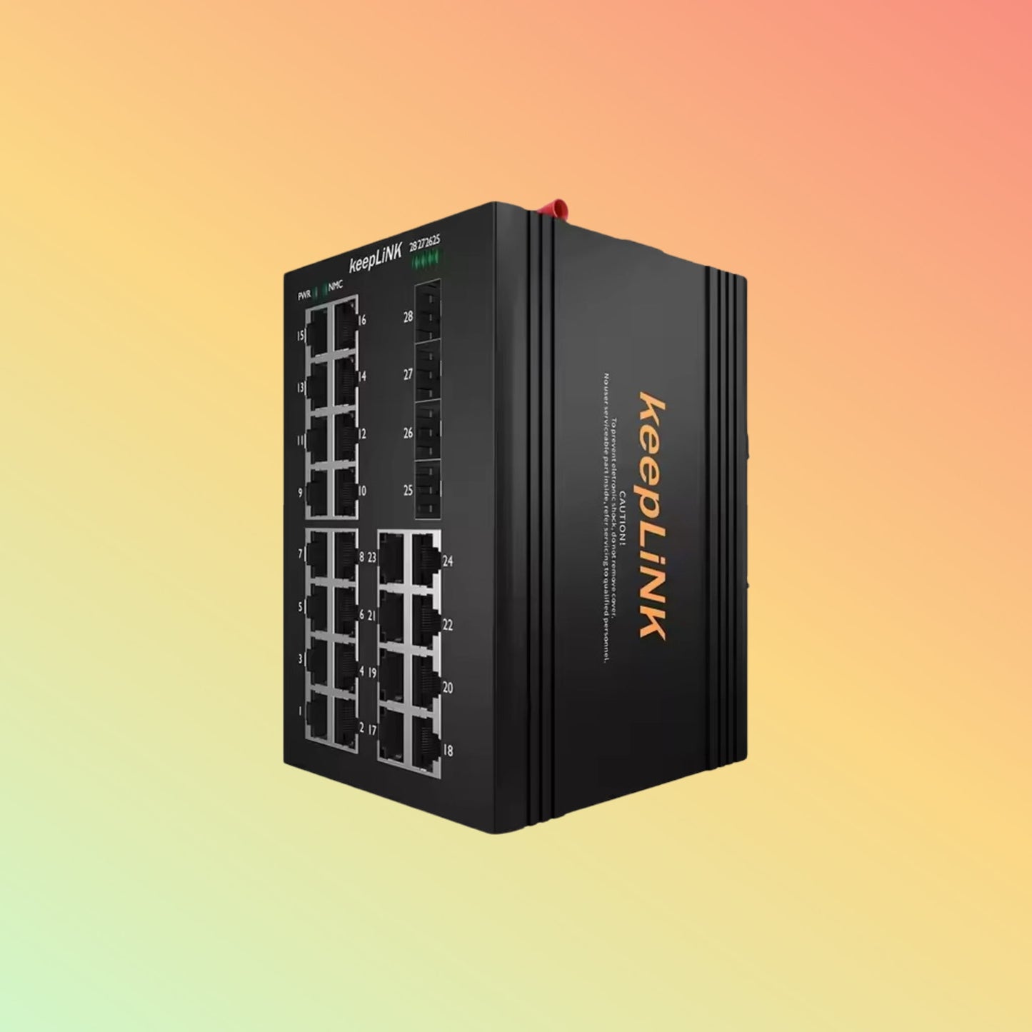 Gigabit Industrial Switch 24 RJ45 Port 4 SFP Slots Ethernet Switch Non - management for Tough Environment - NEOTECH