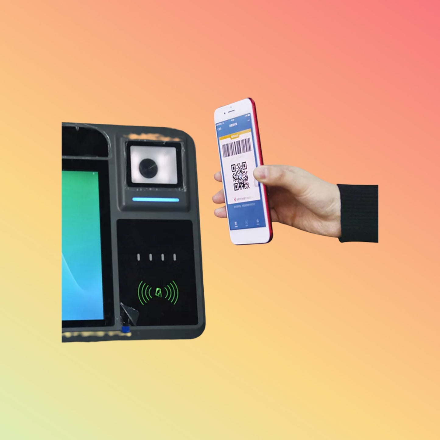 HCCTG UnionPay Android 9.0 Mifare NFC BUS Ticket Validators Machine with 2D Barcode Scanning P18 - Q - NEOTECH