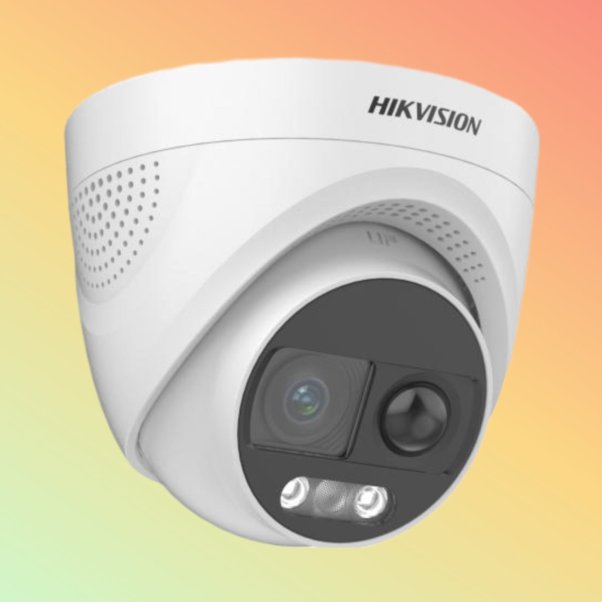 Hikvision DS - 2CE72UF3T - PIRXO 4K ColorVu PIR Siren Fixed Turret Camera - NEOTECH