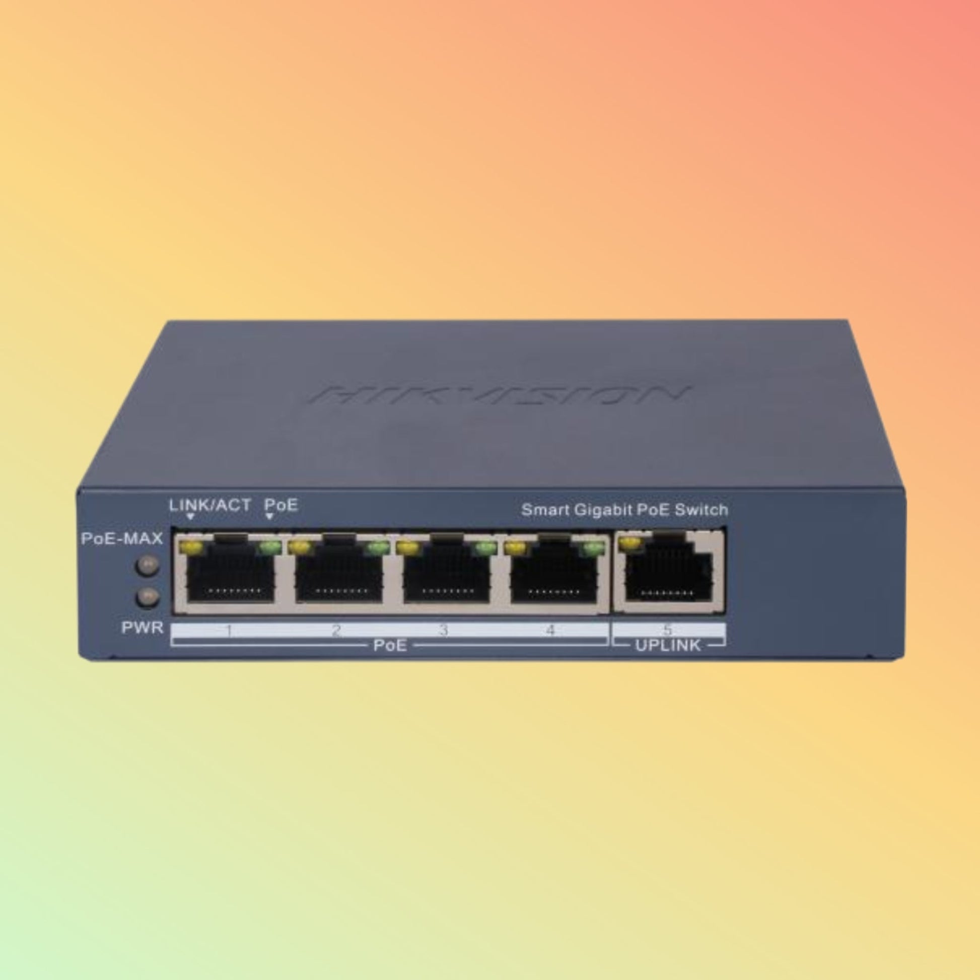 Hikvision DS - 3E1505P - EI/M 4 Port Gigabit Smart POE Switch - NEOTECH