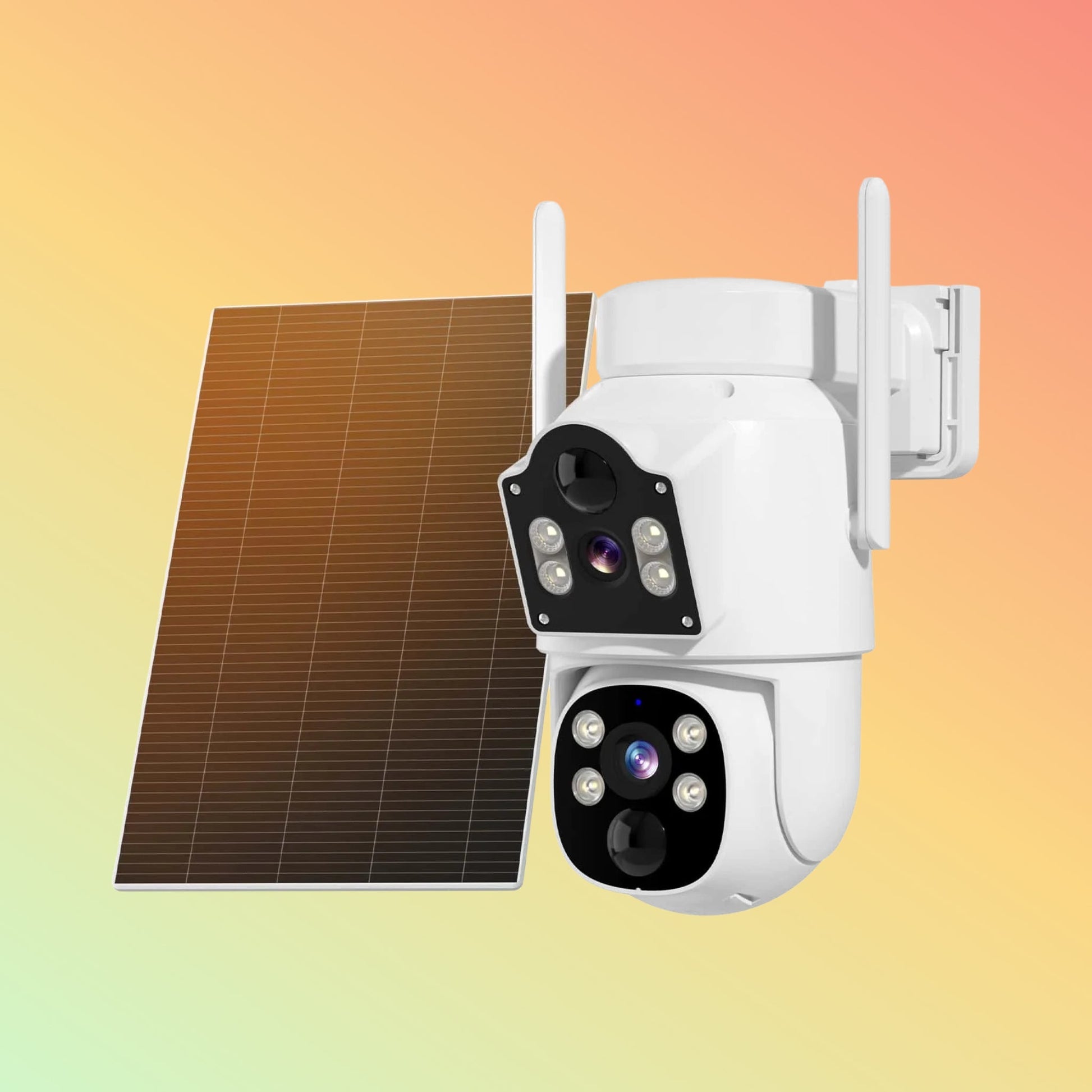 Hiseeu 4MP Dual Lens Solar PTZ 360° View Wireless Battery Camera WIth No Monthly Fee Color Night Vision - NEOTECH