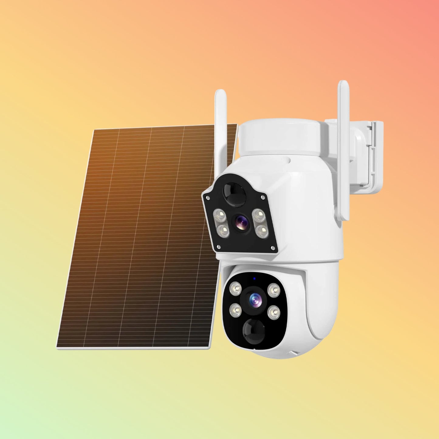 Hiseeu 4MP Dual Lens Solar PTZ Camera – 360° View, No Monthly Fee - NEOTECH