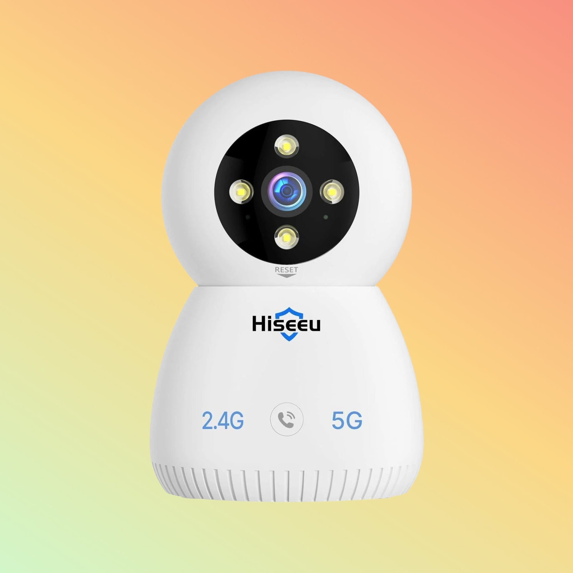 Hiseeu 5MP 2.4G&5G Wifi Indoor Baby Monitor Pet Security Camera With One - Key Call - NEOTECH
