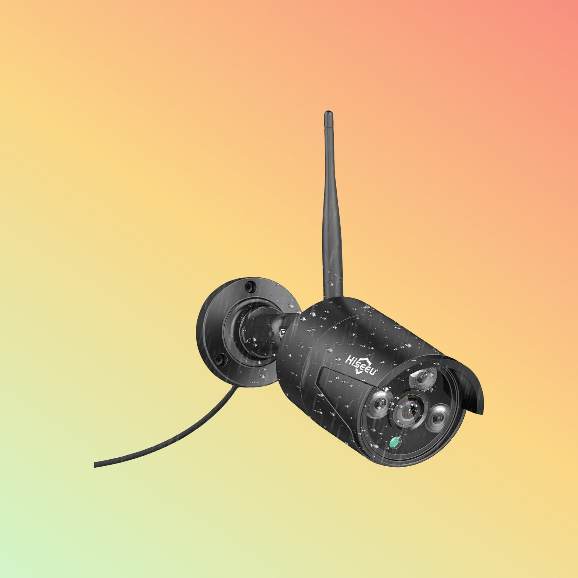 Hiseeu 5MP Wireless Security Camera Wifi Outdoor With 2 - Way Audio (Black) - NEOTECH
