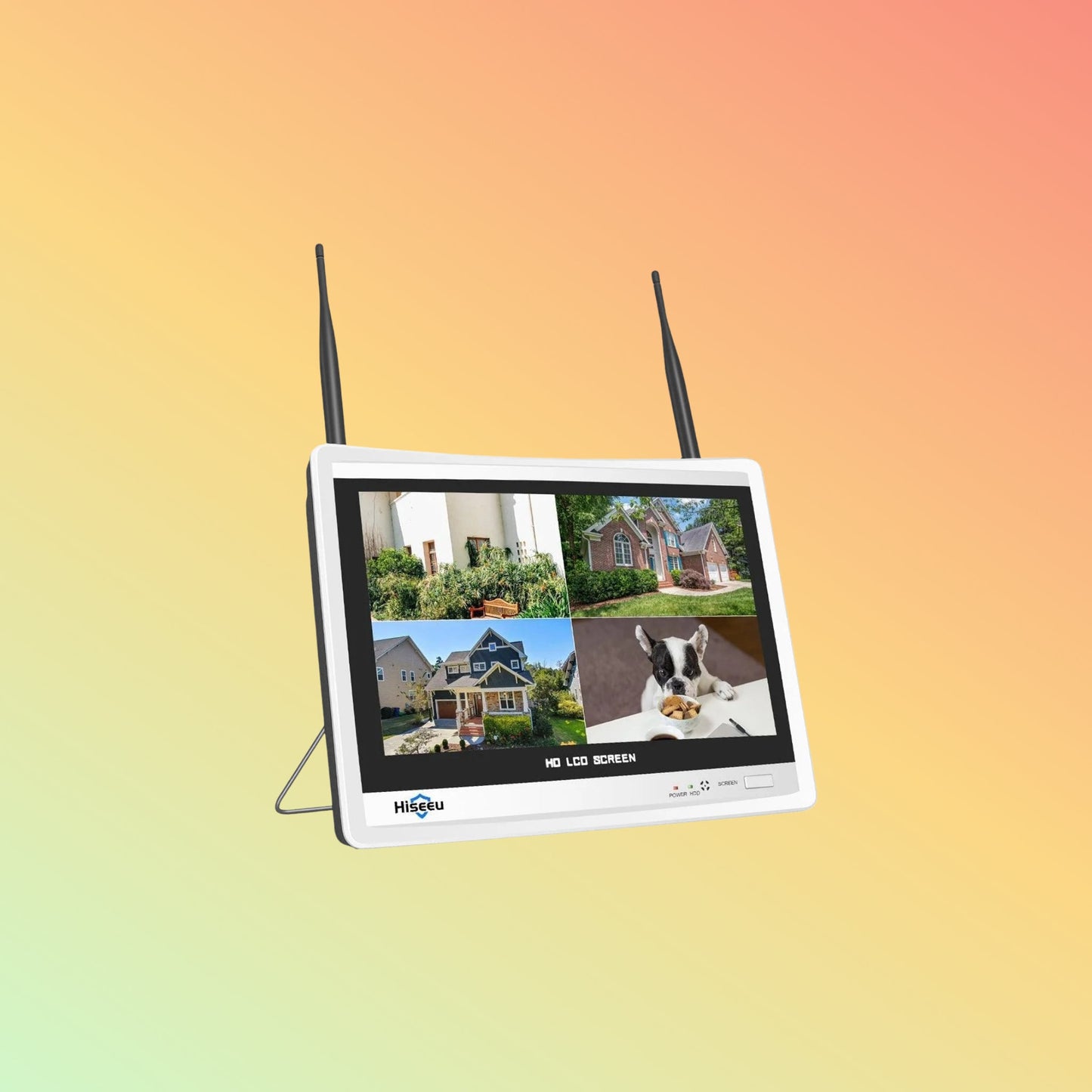 Hiseeu 【No HDD】 12Inch LCD Wireless WiFi NVR 10 Channels Network Video Recorder - NEOTECH