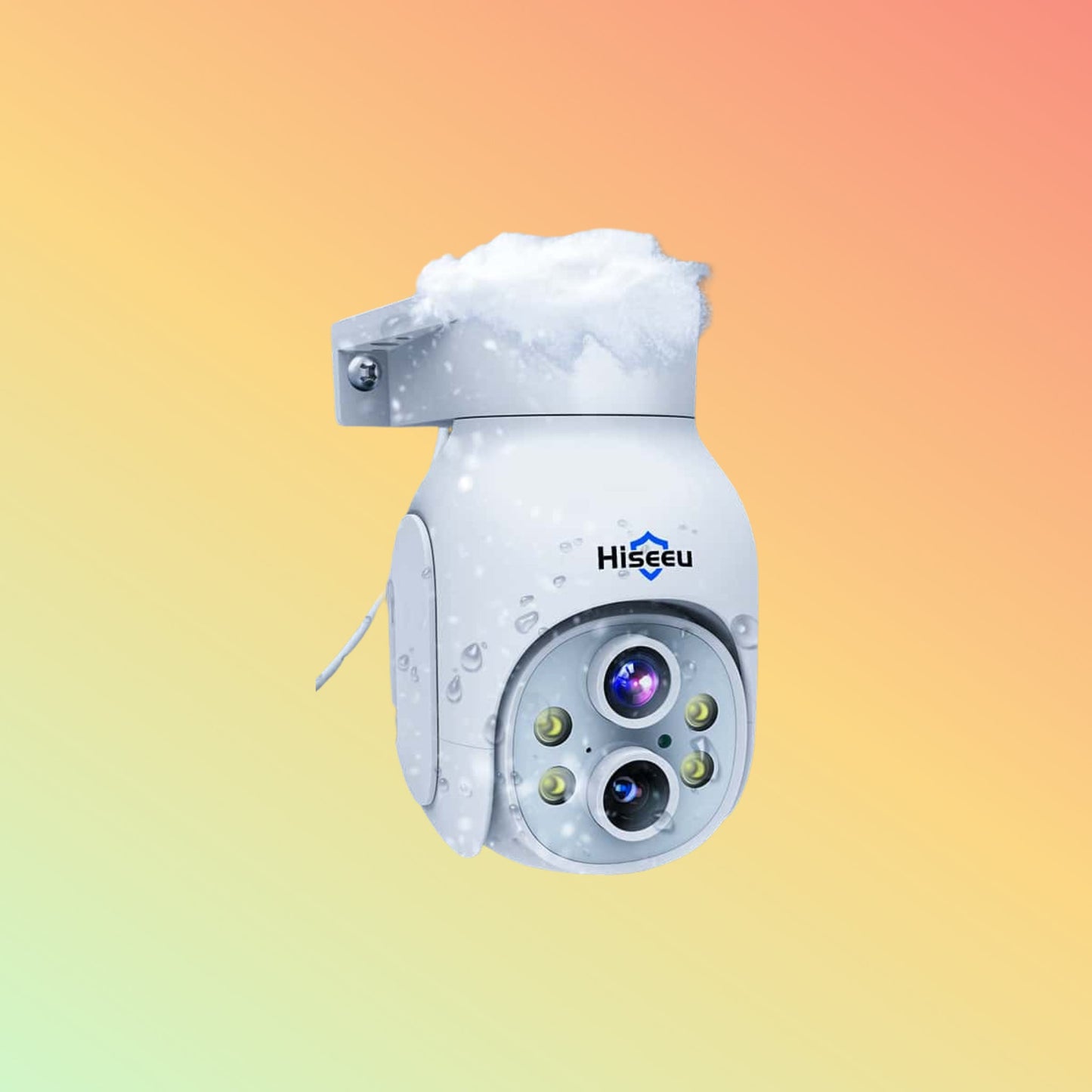 Hiseeu [Wireless Pro,Expandable 10Channels 12.1"Monitor NVR] 2k Dual - Lens Wireless PTZ 10X Zoom Security Camera System BUILD - IN 3THDD - NEOTECH