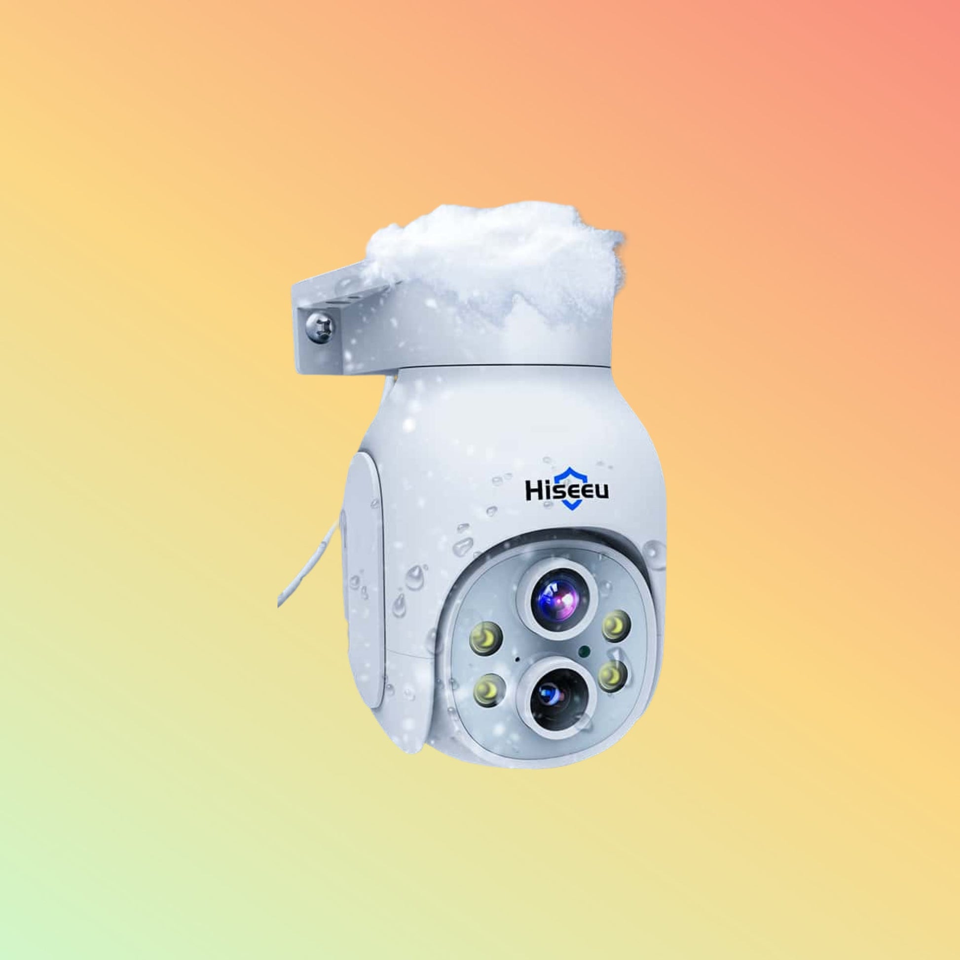 Hiseeu [Wireless Pro,Expandable 10Channels 12.1"Monitor NVR] 2k Dual - Lens Wireless PTZ 10X Zoom Security Camera System BUILD - IN 3THDD - NEOTECH