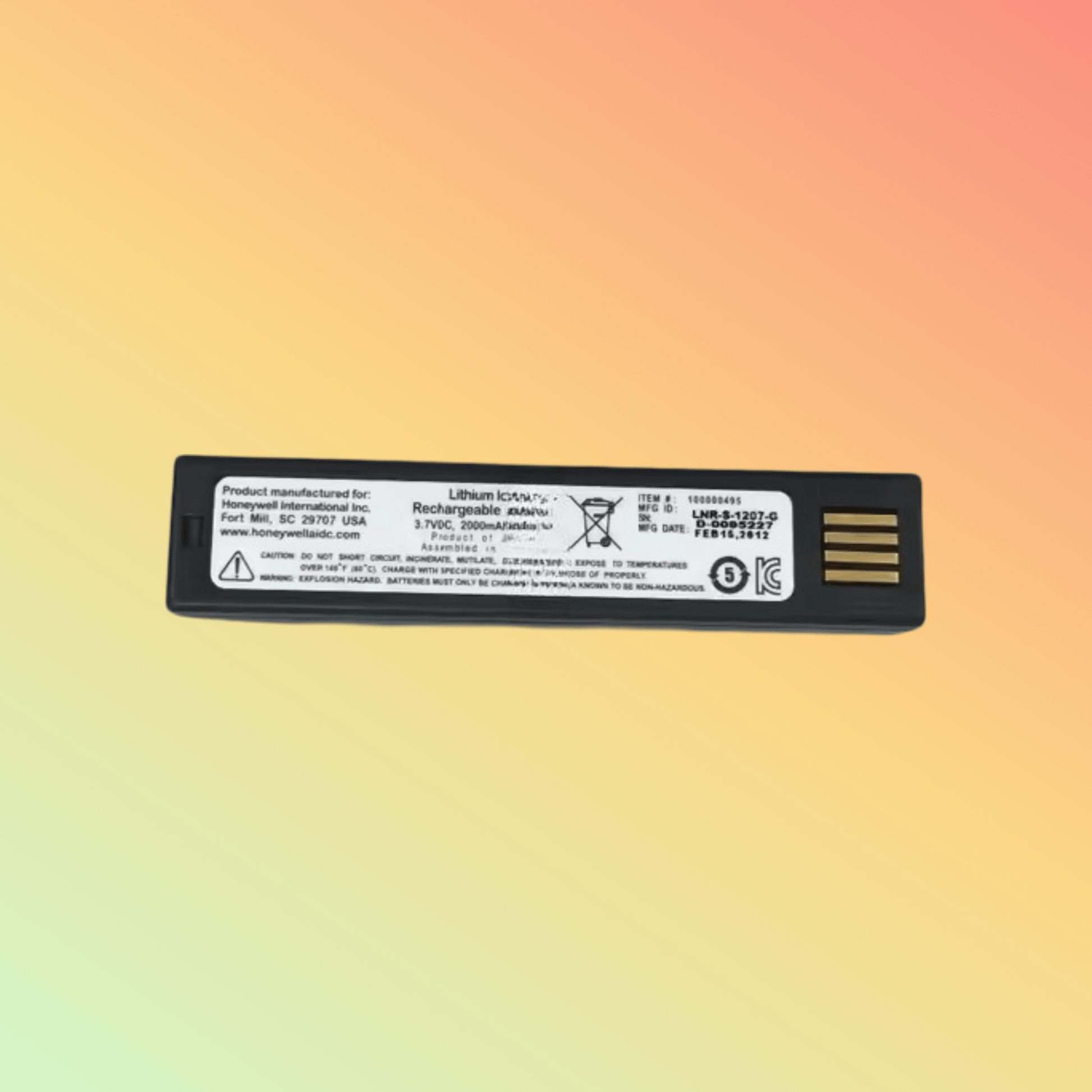 Honeywell 3.7V Rechargeable Battery Pack for 1202g/1902g/1472g/1952g - NEOTECH