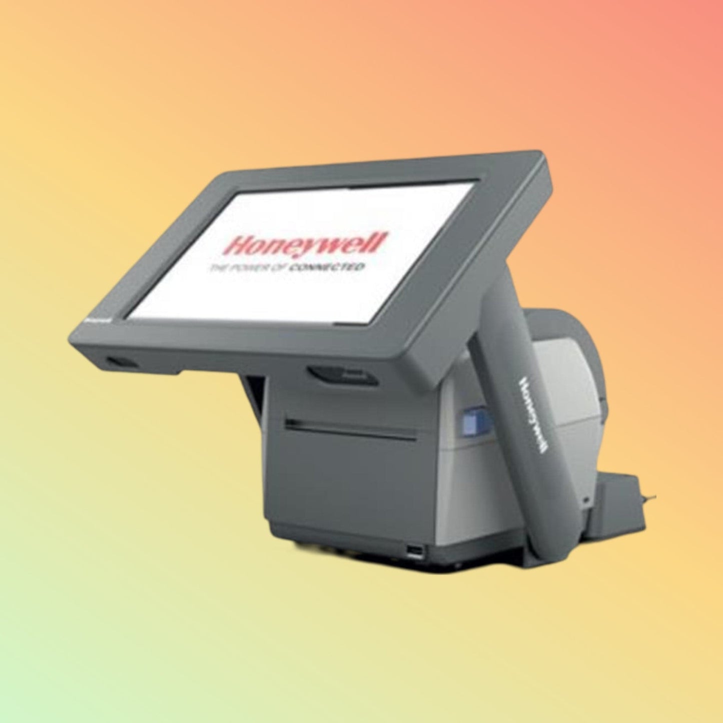 "Honeywell PC43K Kiosk Solution - All-in-One Barcode Printer and Tablet Display"