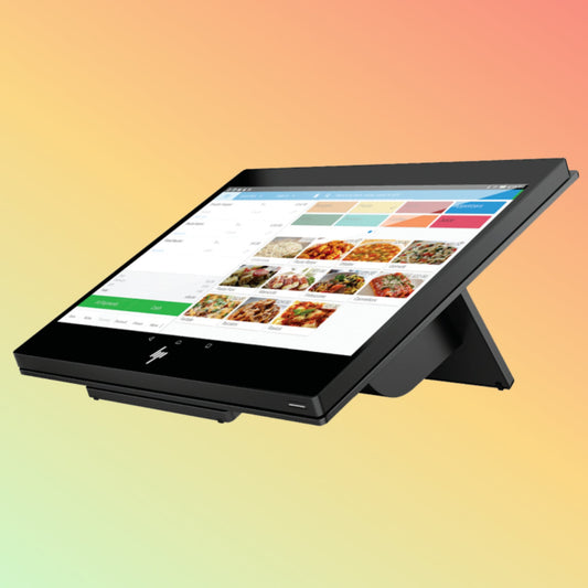 HP Engage One Prime POS rear view with optional 5.5 inch customer display UAE
