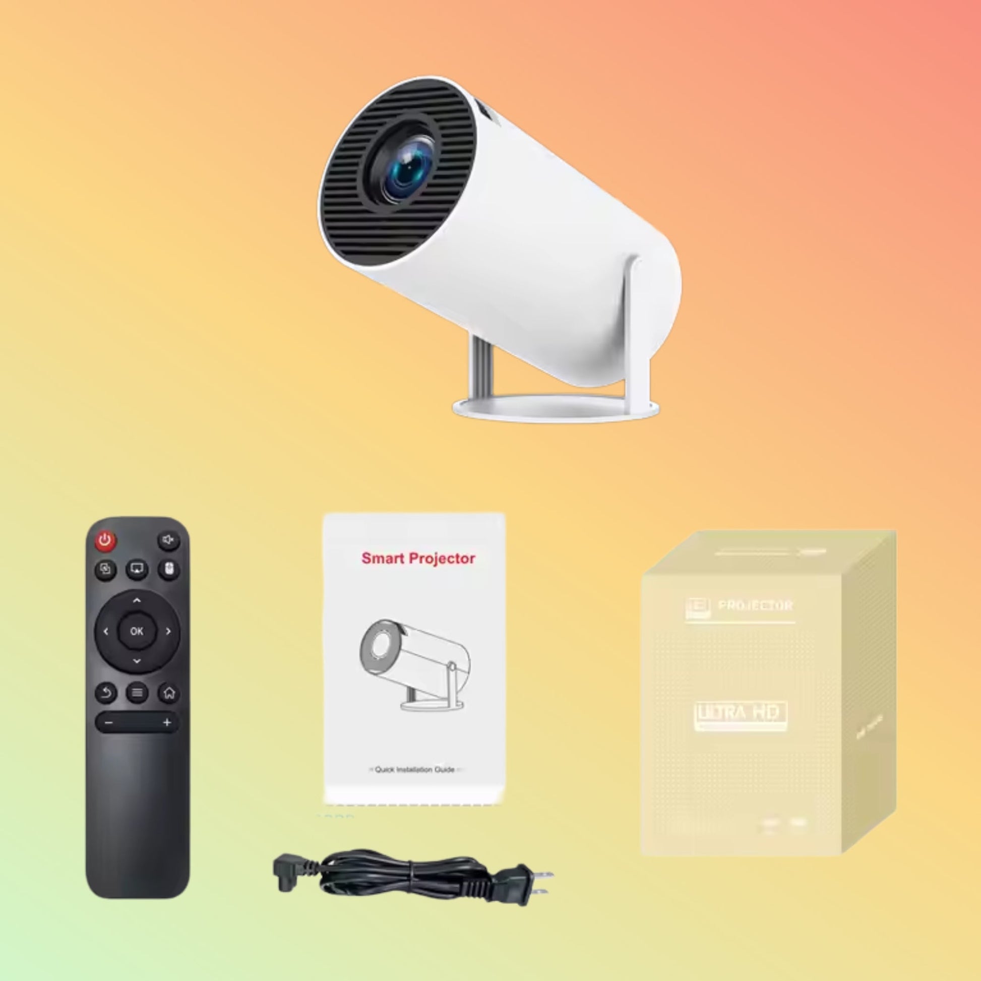 HY300 Pro+ Projector 4k 170 ANSI Mini Proyector Portable Smart Android - NEOTECH