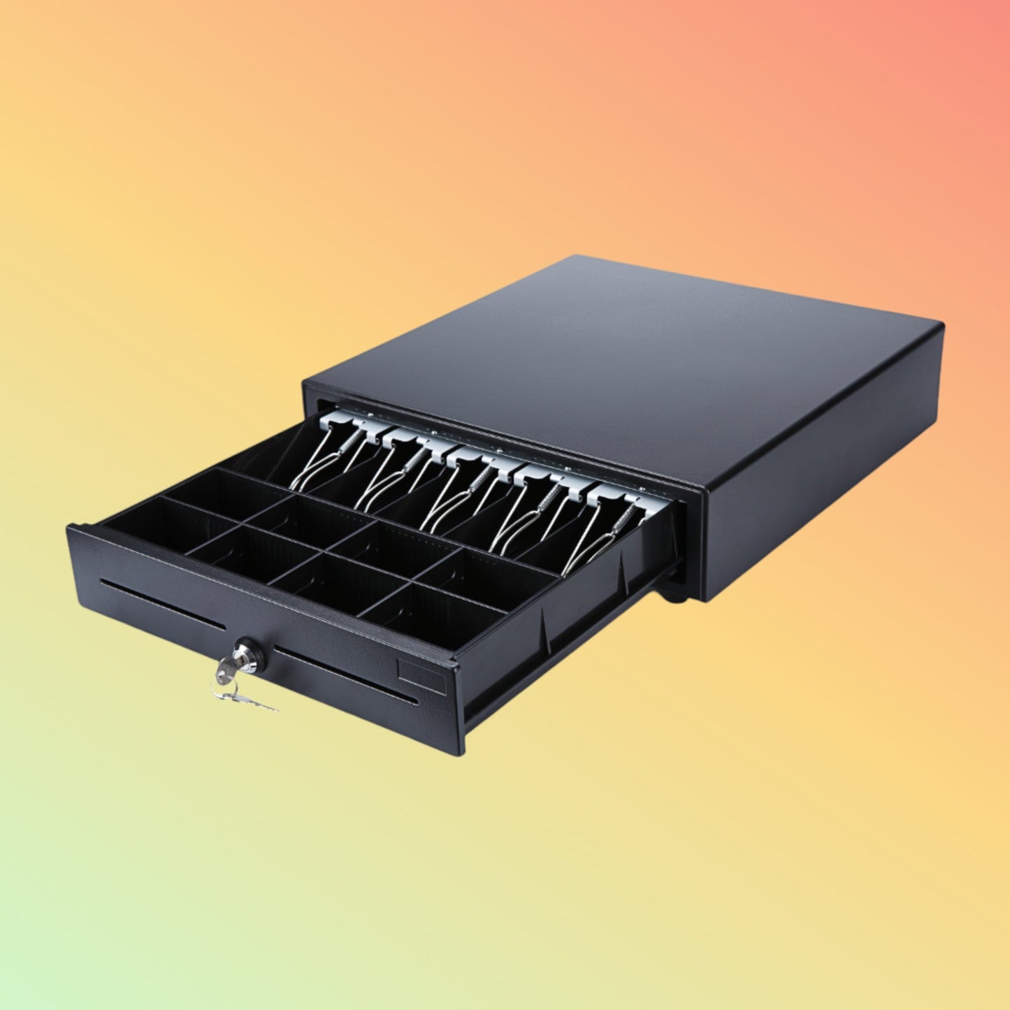 Ibocode Adjustable Cash Drawer, Bill/Coin Tray, Lock Storage, POS Compatible - NEOTECH