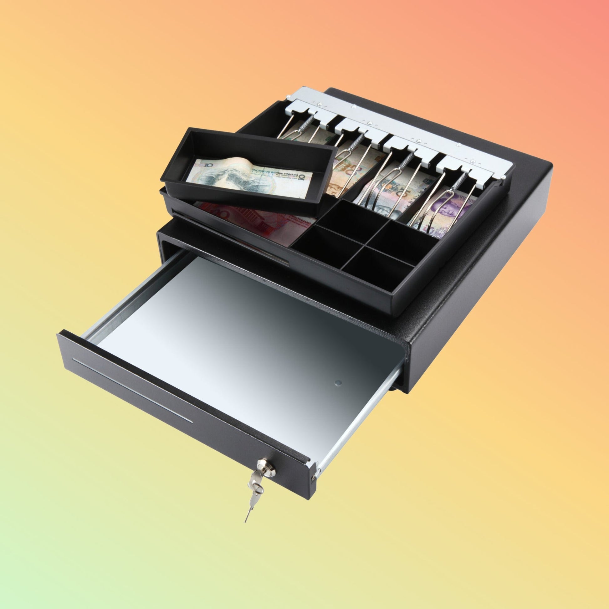 Ibocode Heavy Duty Removable Money Bill Coin Tray 4B8C/5B4C Cash Register Drawer For Point Of Sale System - NEOTECH