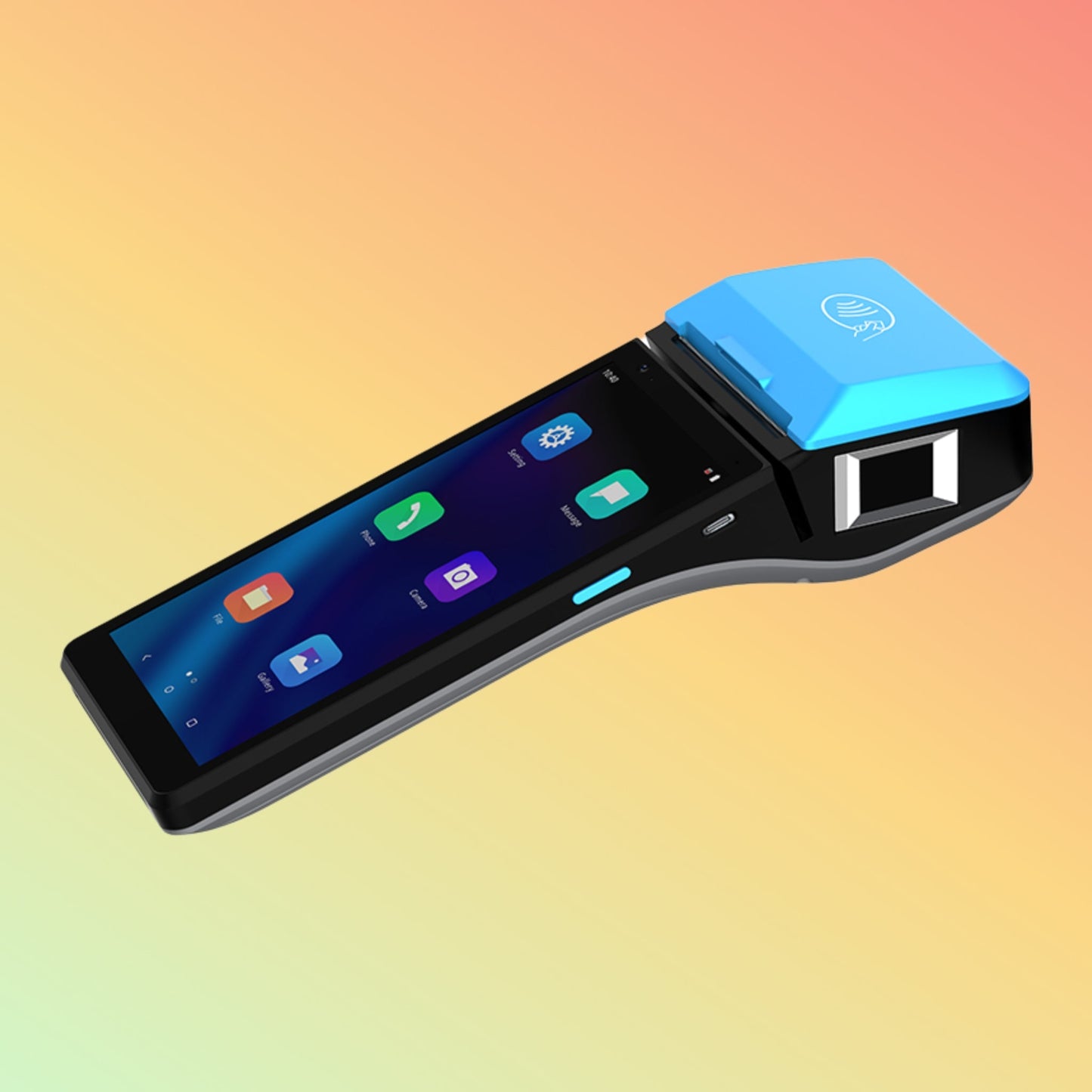 Ibocode Mobile 6" Handheld Barcode Scanner: Android 11 POS Terminal, MSR & IC Card Support, 58mm Printer. - NEOTECH