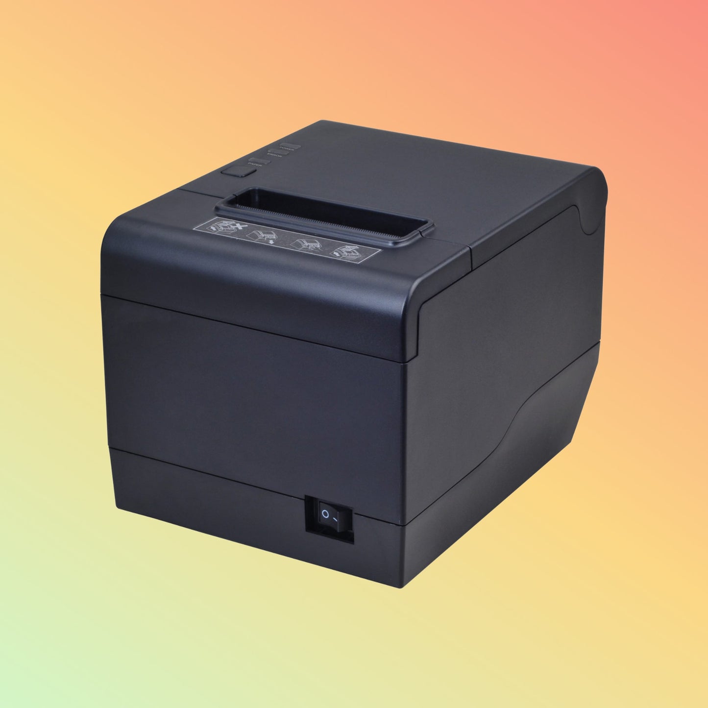 Ibocode Restaurant Desktop Bill Printer 80mm Receipt Printer 3 - inch Support Wall Mounting - NEOTECH