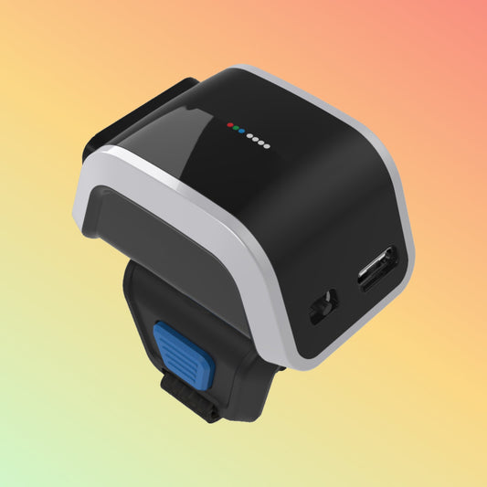 Ibocode Ring Wearable Scanner, Bluetooth Wireless, Mini Finger Reader, 1D/2D QR - NEOTECH