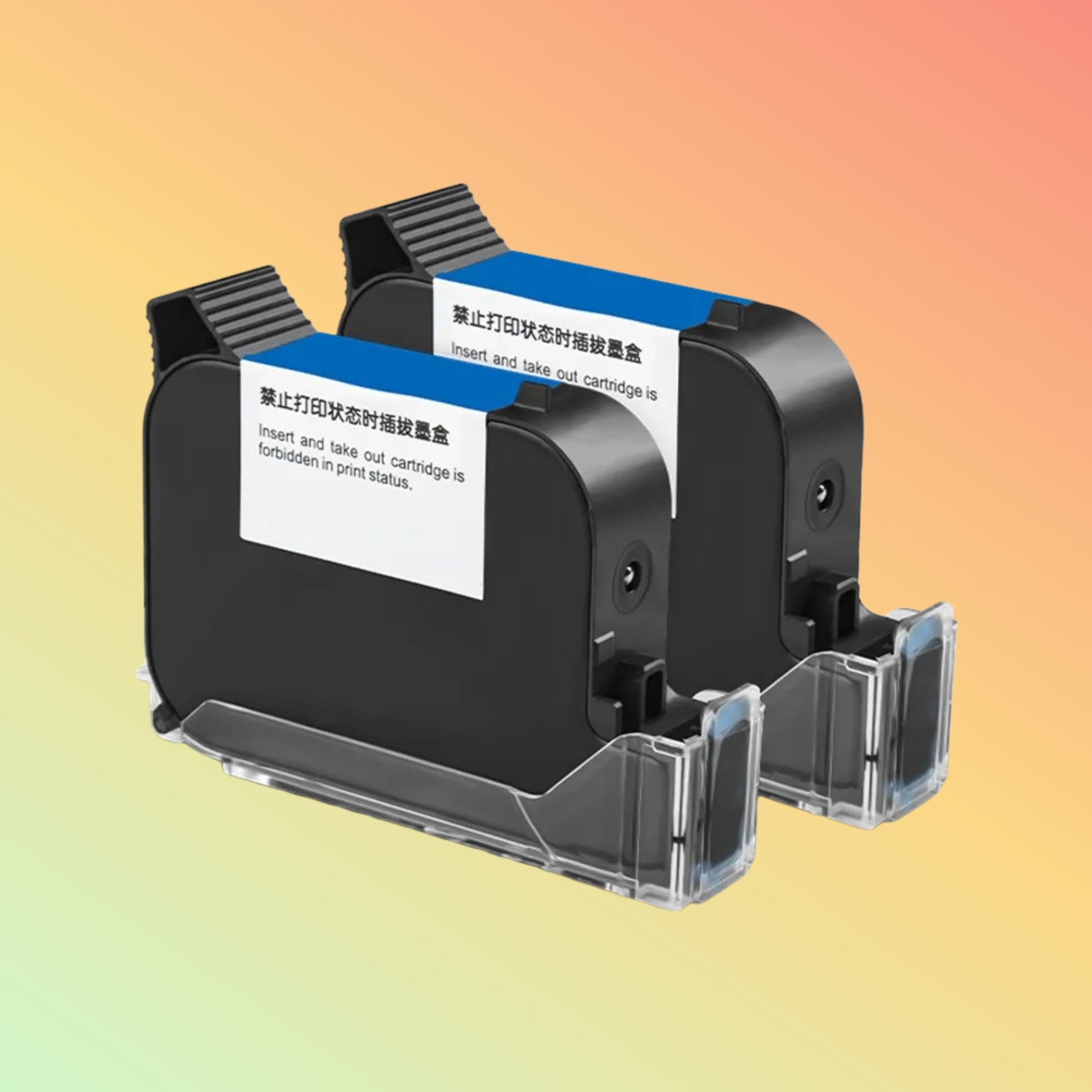 Inqodi INCODE HP45 Yellow Solvent Ink Cartridge | TIJ 2.5