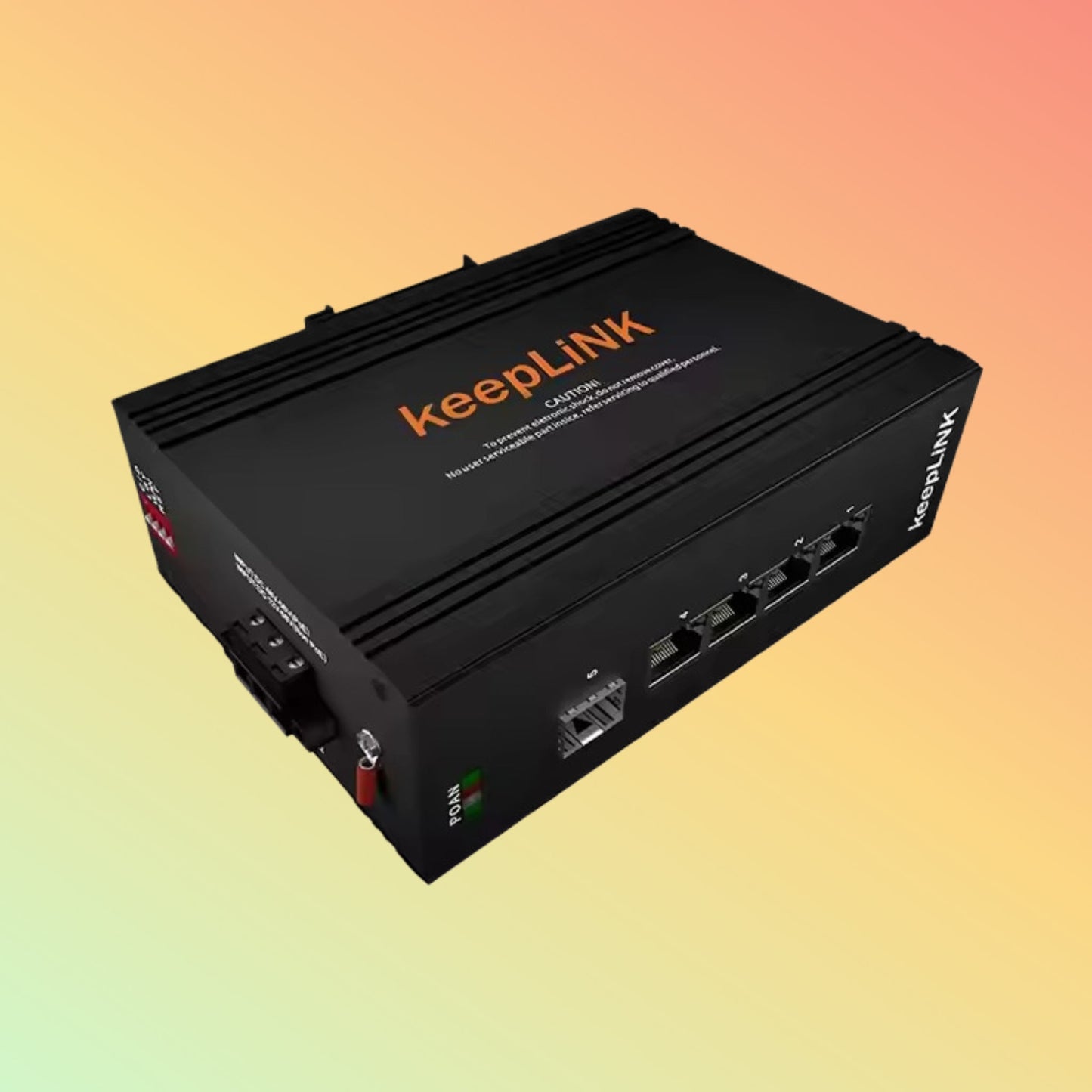 Industrial 4 port 1000mbps cctv to ethernet fiber media converter PoE - NEOTECH