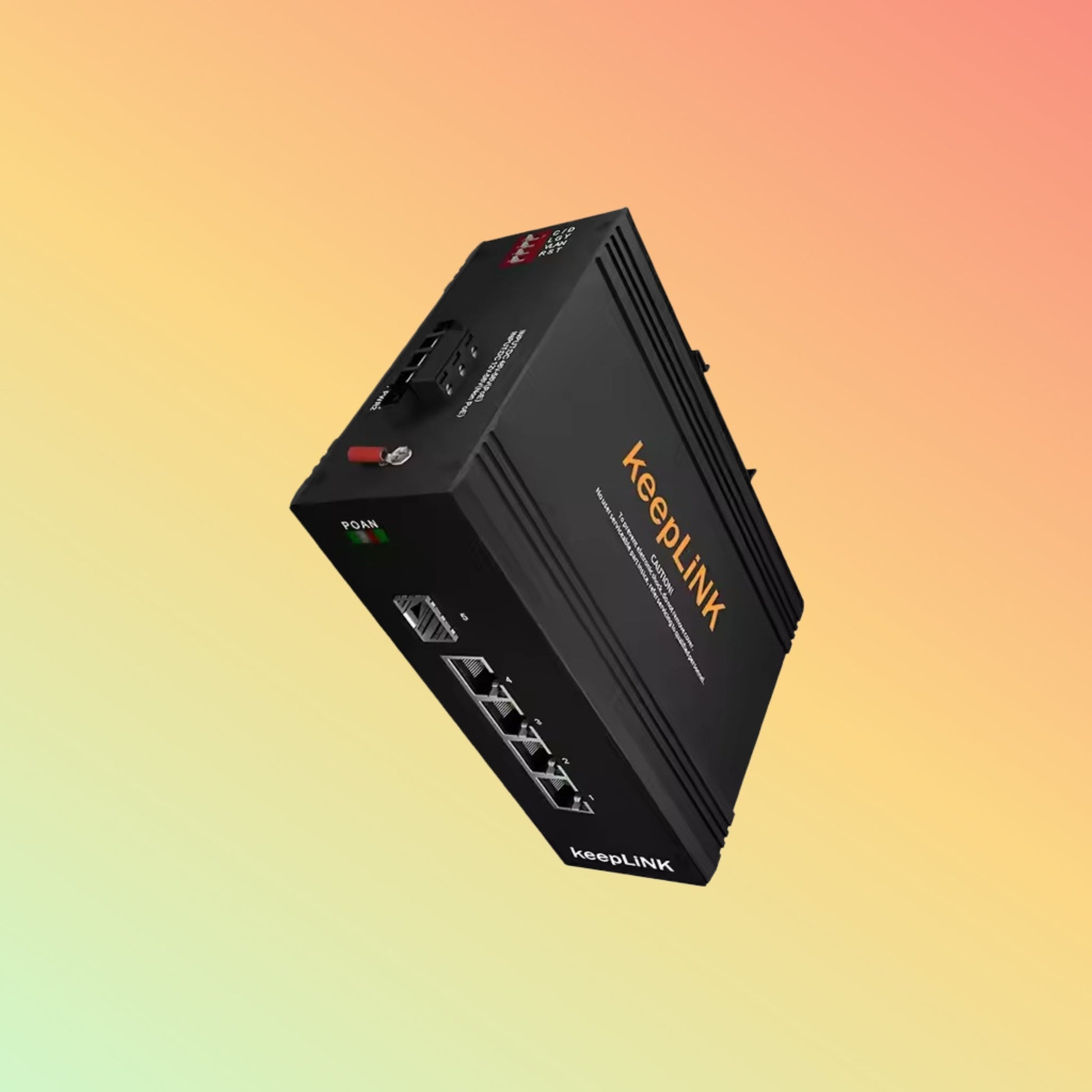 Industrial 4 port 1000mbps cctv to ethernet fiber media converter PoE - NEOTECH