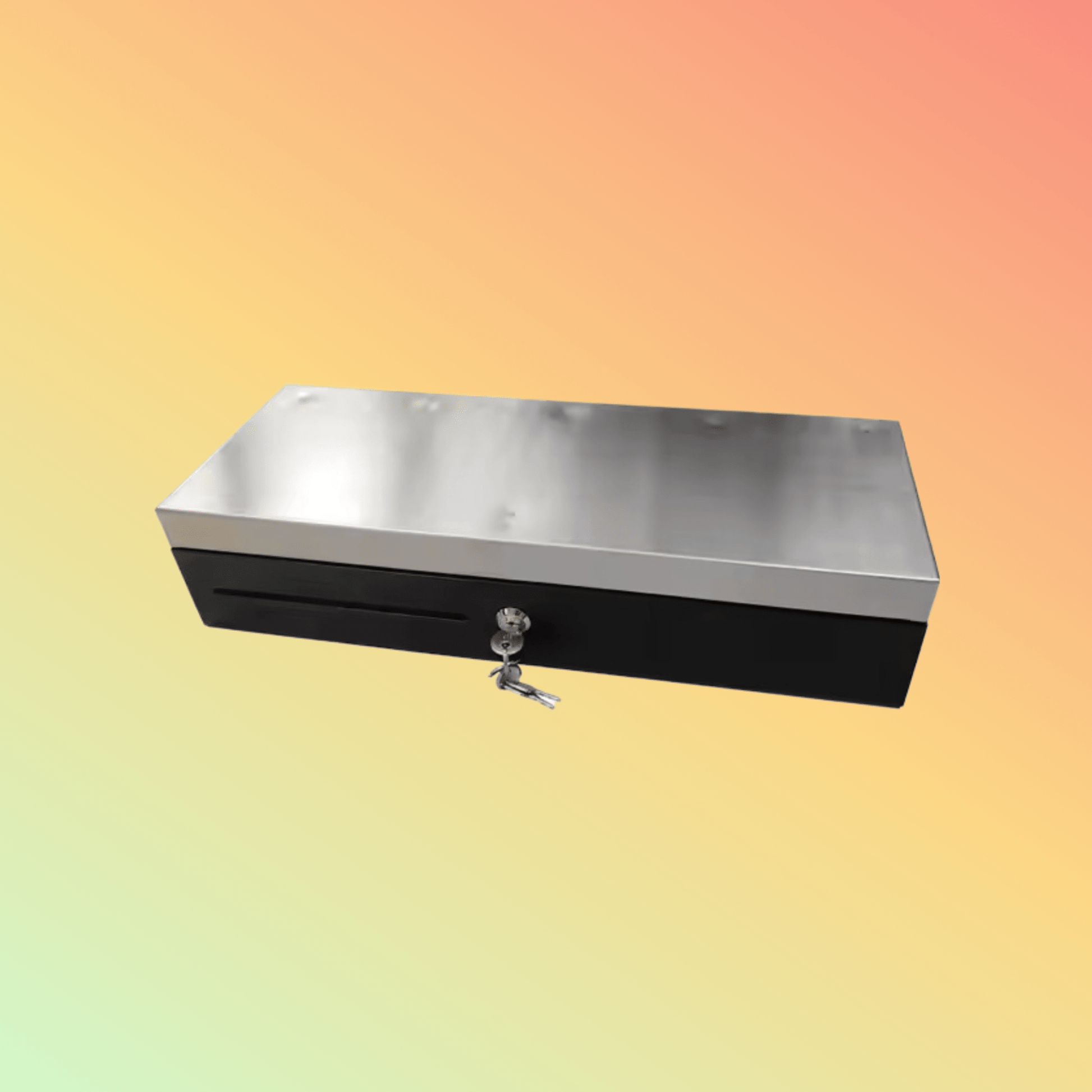 Kasrow Stainless steel flip - top cash drawer, micro switch - NEOTECH