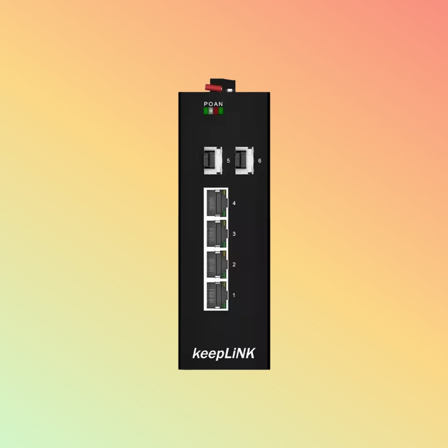 keepLiNK 1000Mbps RJ45 Full/Half Duplex POE Industrial Media Converter - NEOTECH