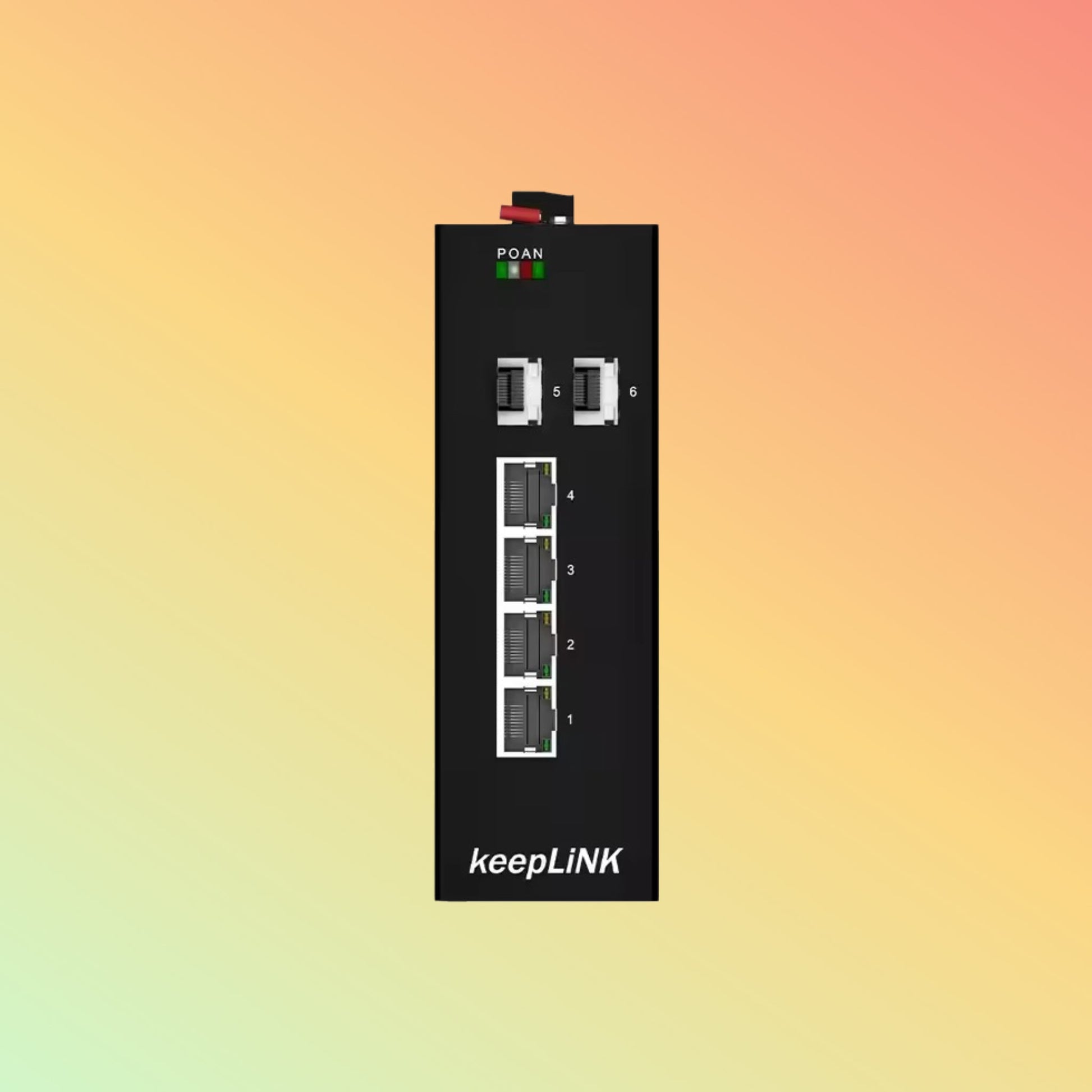 keepLiNK 1000Mbps RJ45 Full/Half Duplex POE Industrial Media Converter - NEOTECH