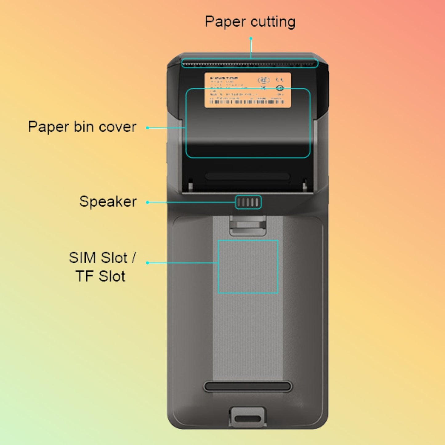 Kingtop KT - V520 Portable Handheld Printing Terminal - NEOTECH