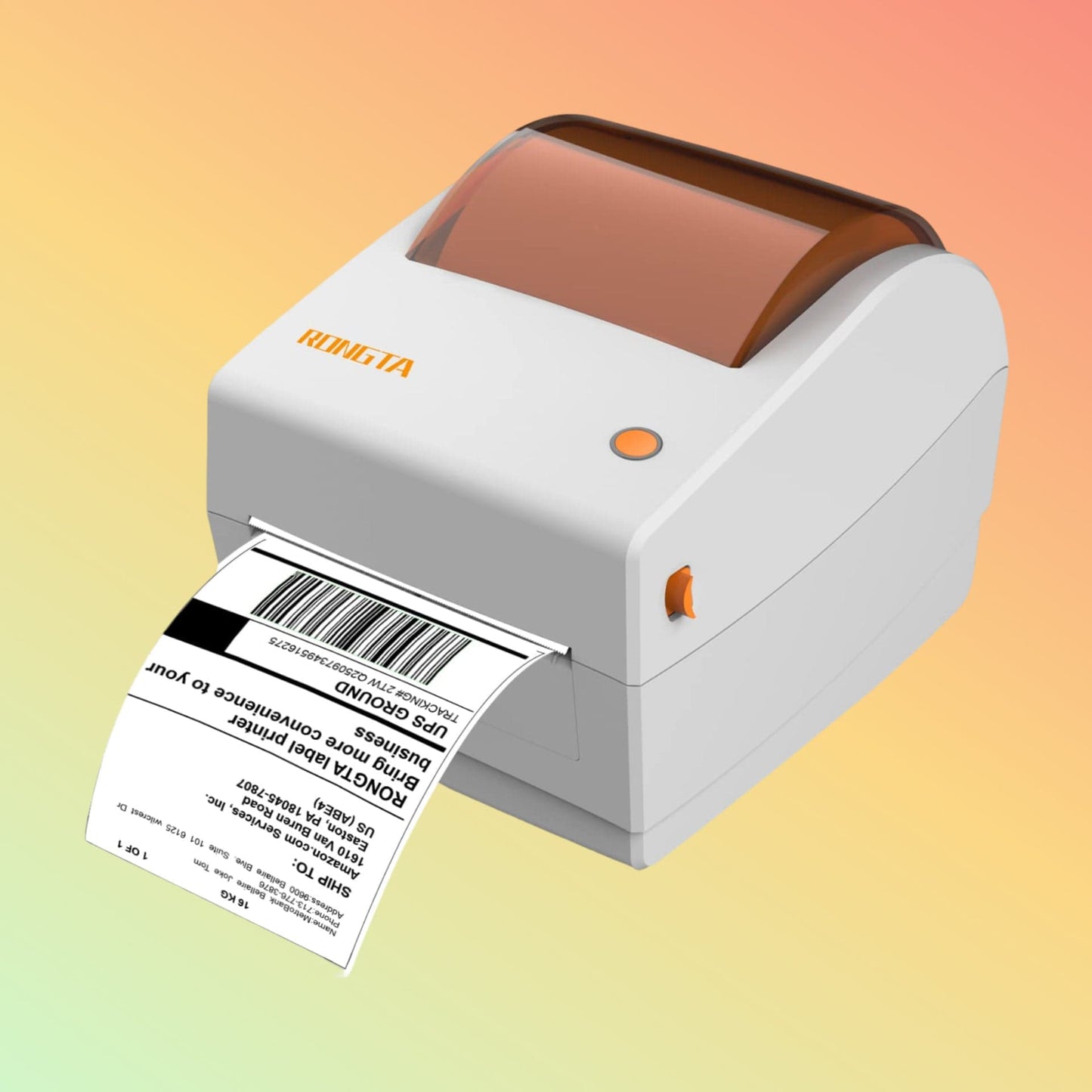 RP410 Label Printer with Bluetooth and USB connectivity in action