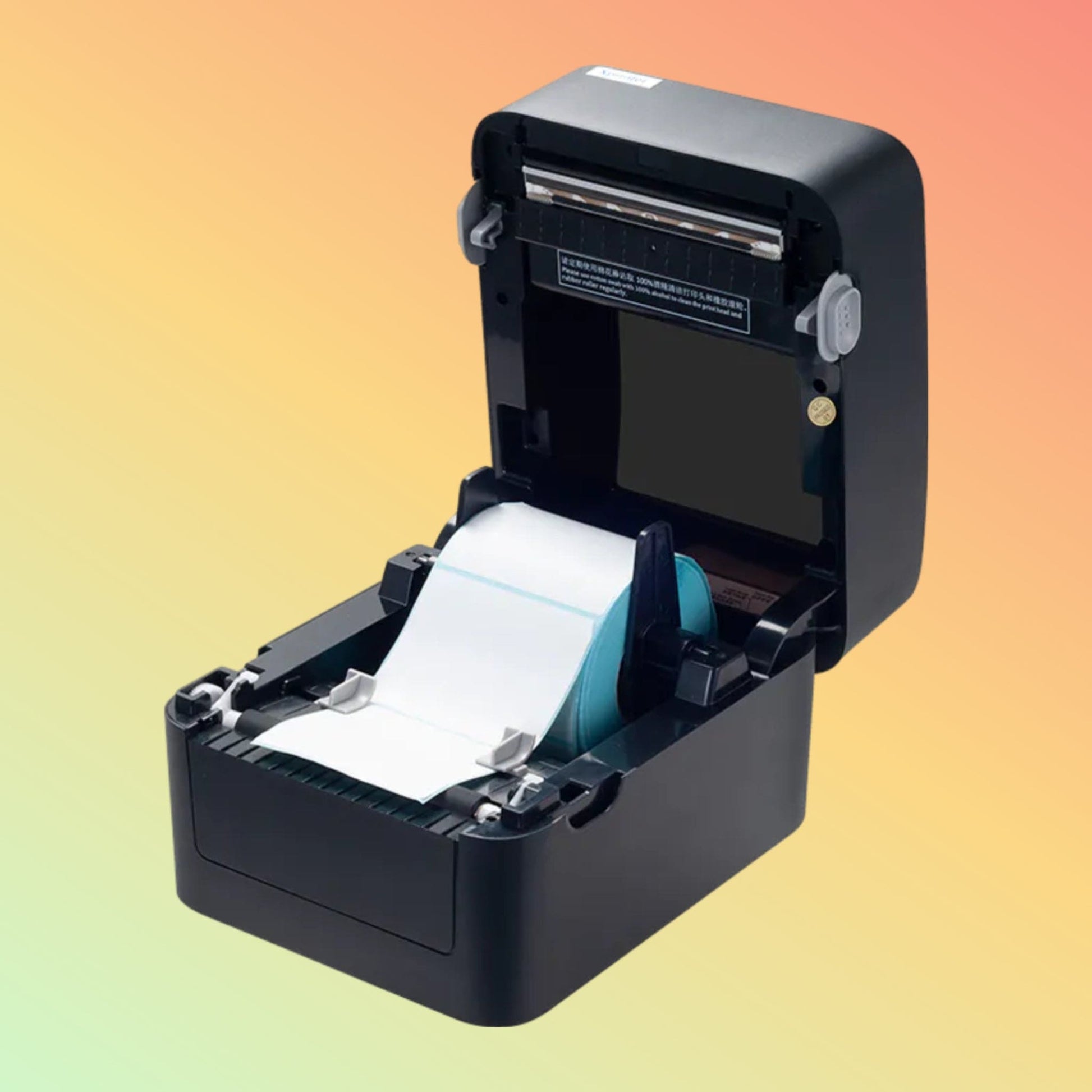 Compact Design of Xprinter XP-410B for Space-Saving Label Printing