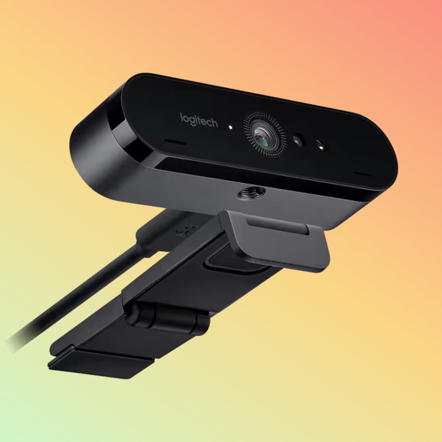 Logitech BRIO webcam used for Zoom video conference in Dubai